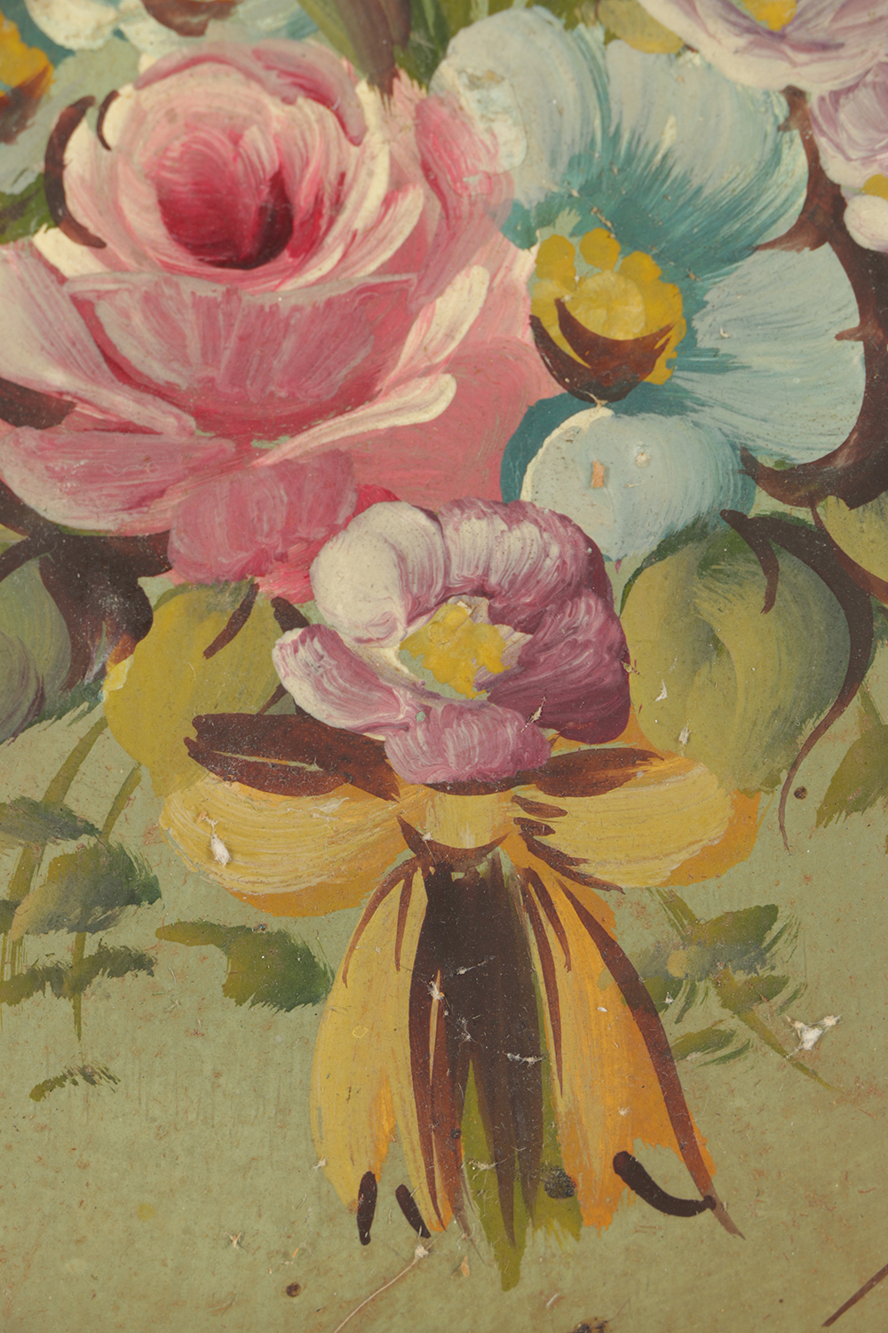 Peter Perazzo Oil Painting on Board Floral Still Life