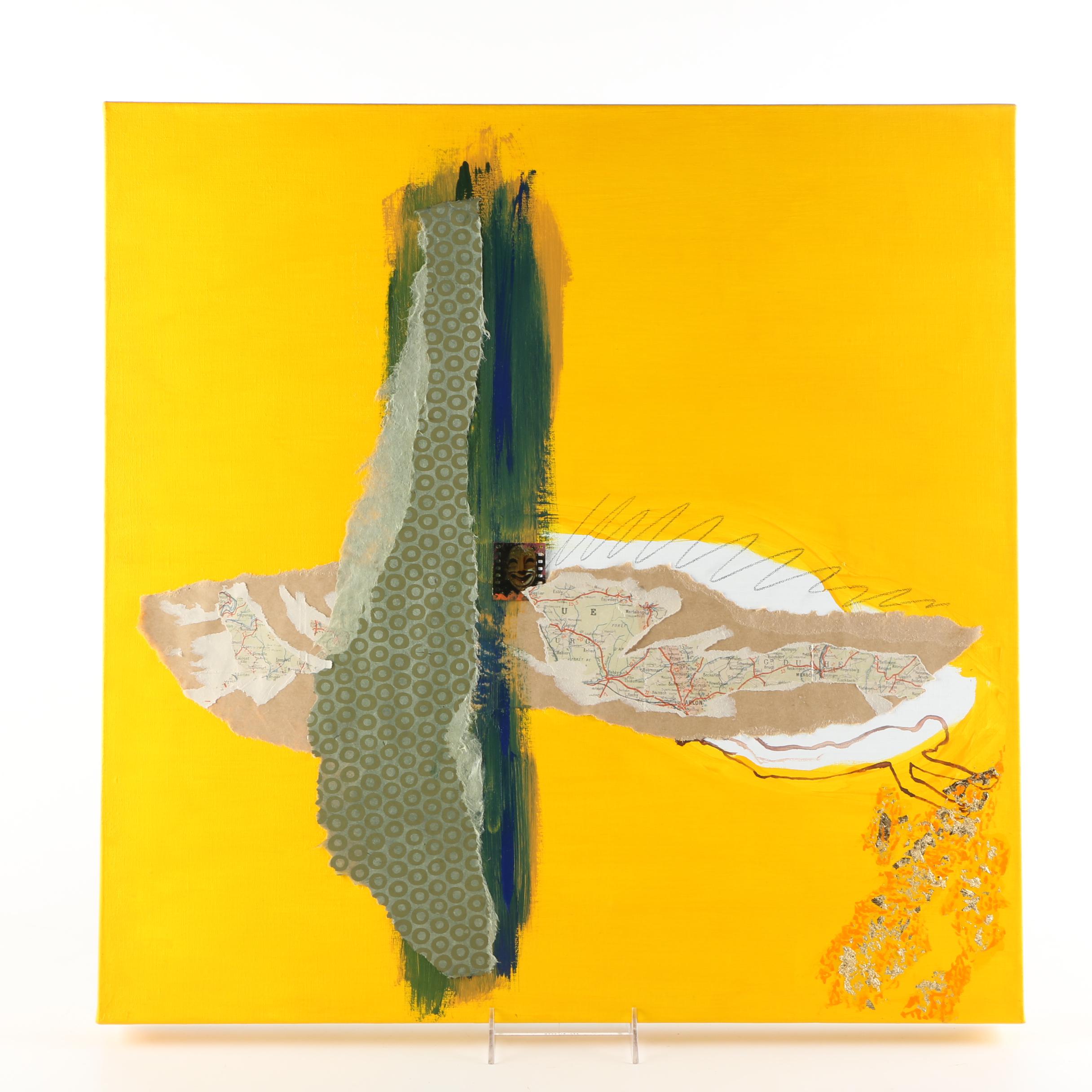 Gregg Harper Mixed Media on Acrylic on Canvas "Crossroads"