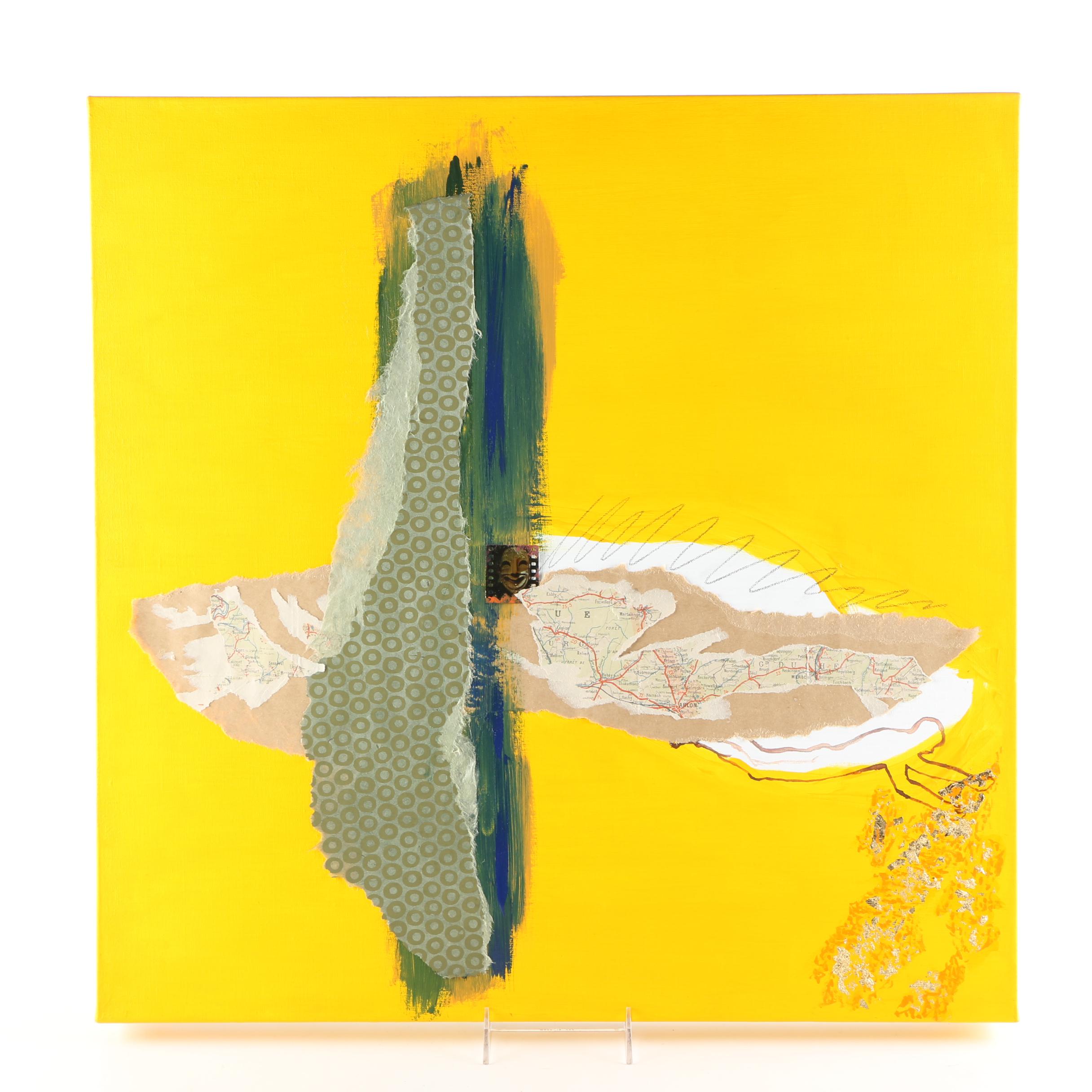 Gregg Harper Mixed Media on Acrylic on Canvas "Crossroads"