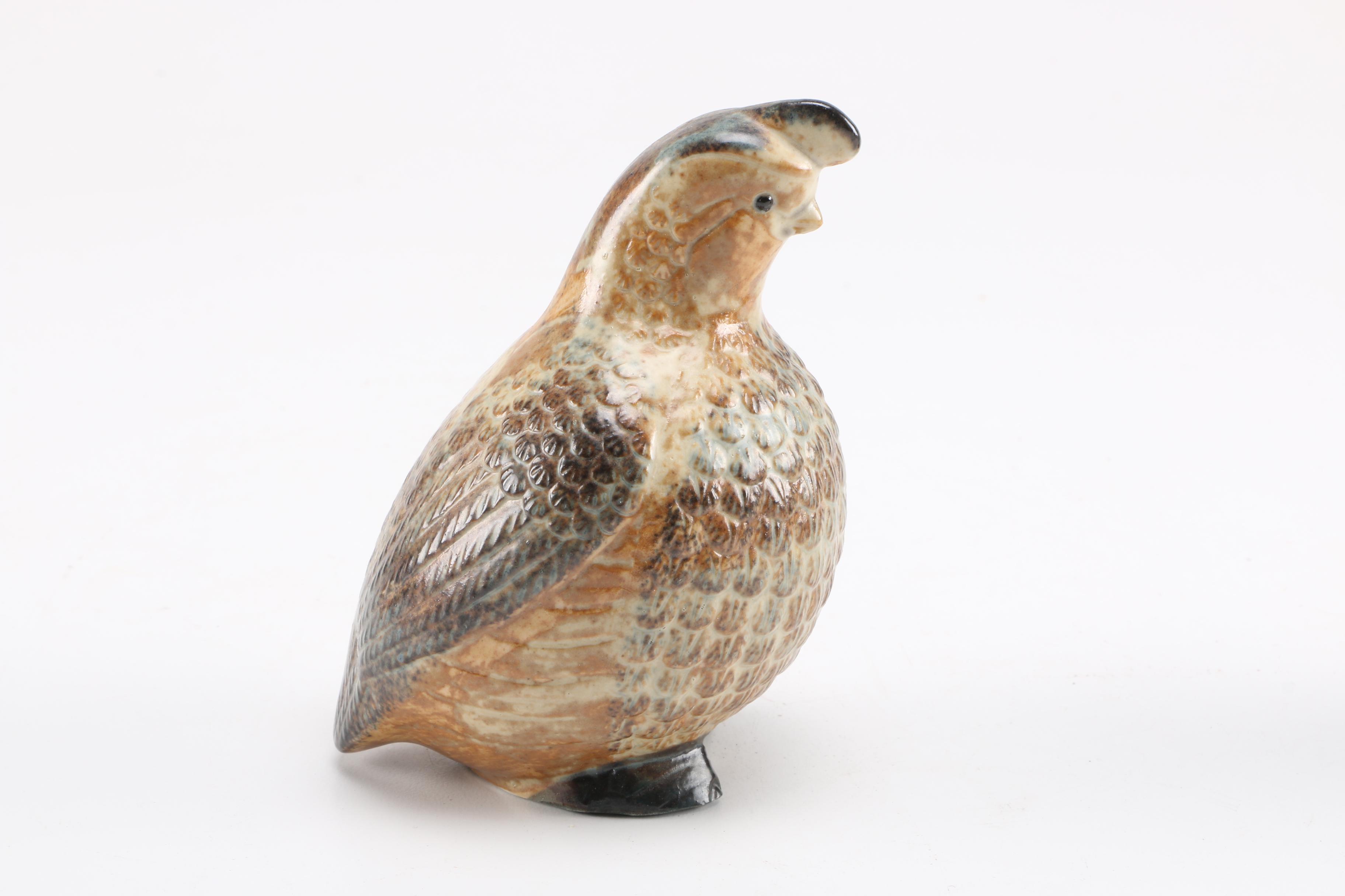 Japanese Quail Ceramic Figures