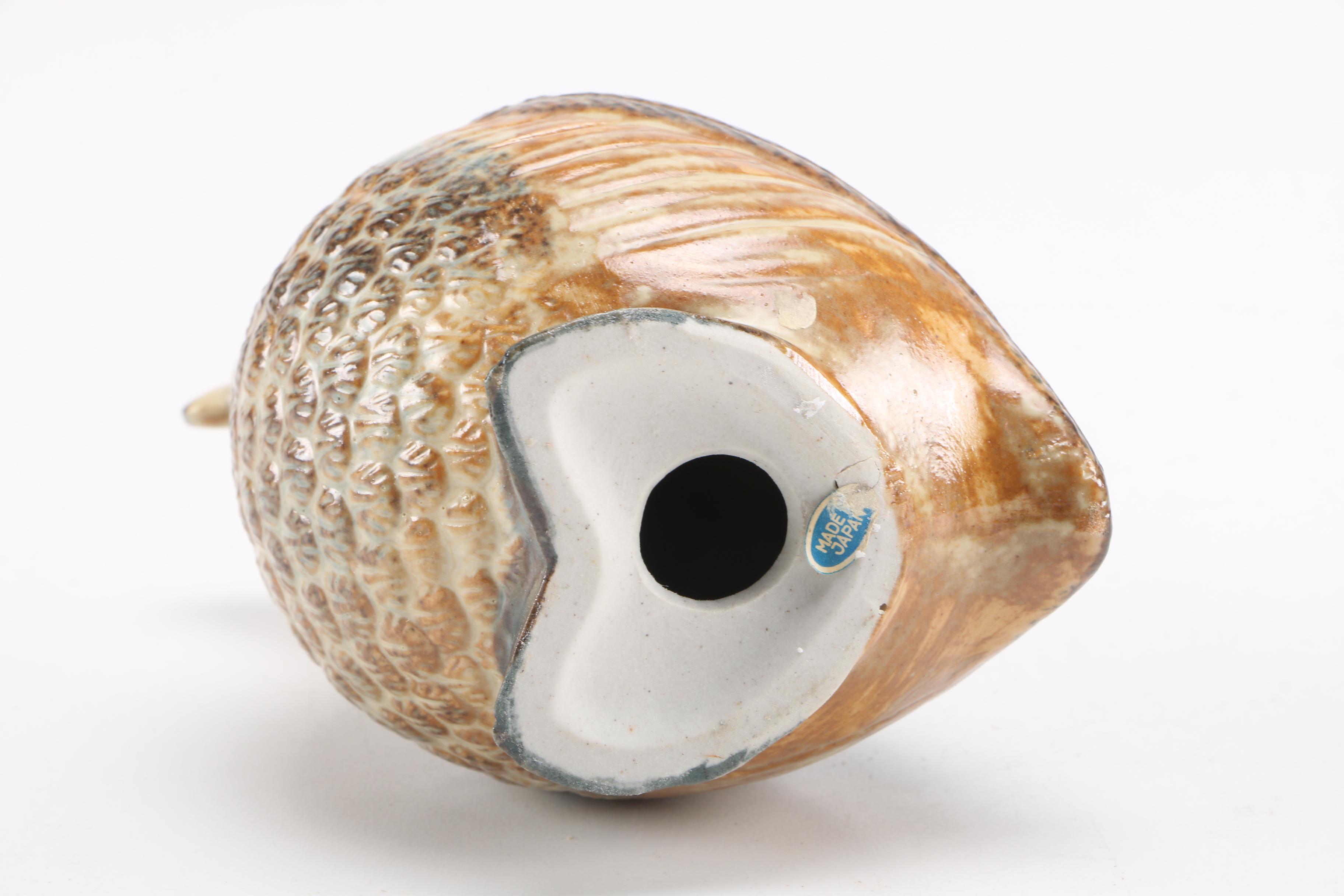 Japanese Quail Ceramic Figures