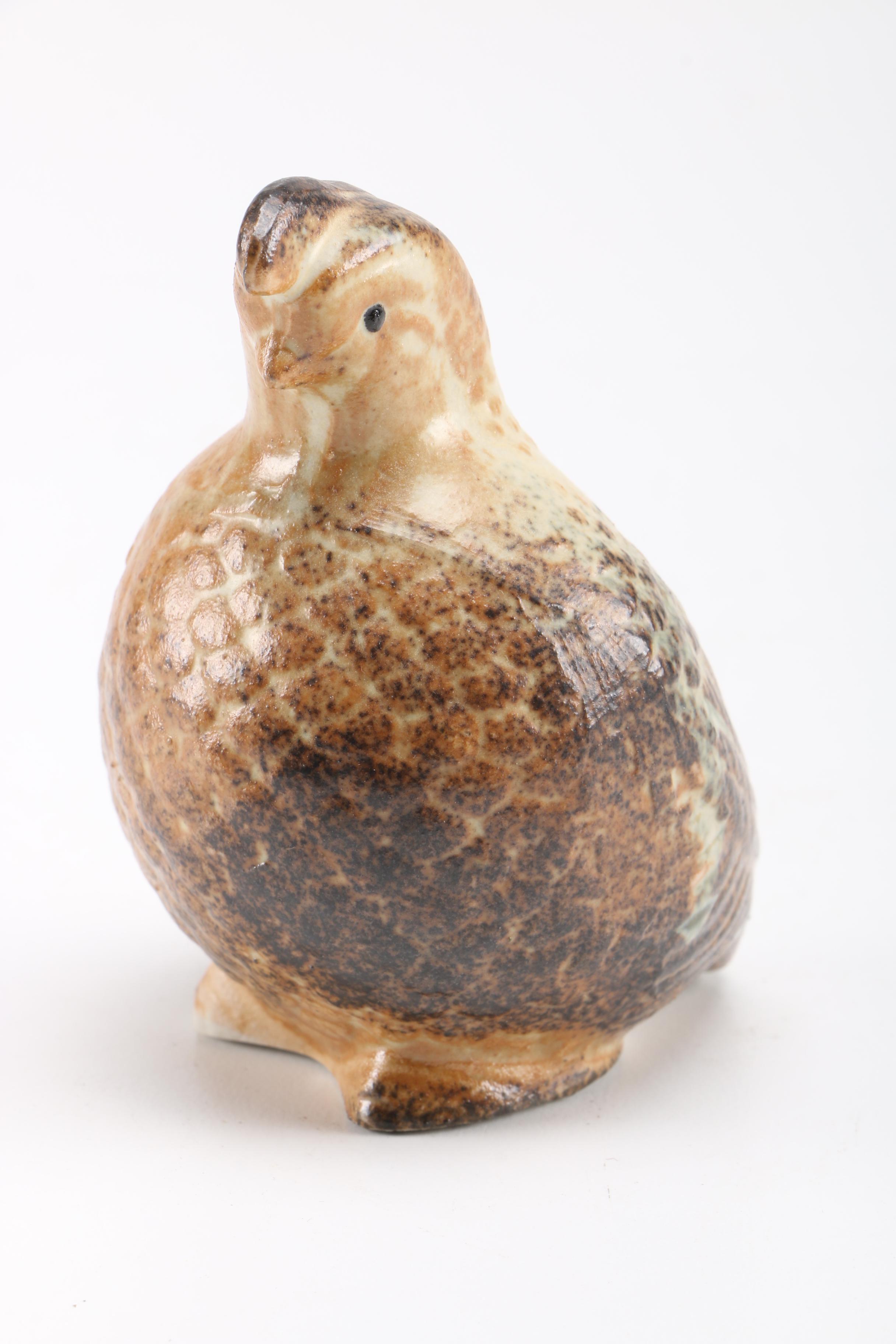 Japanese Quail Ceramic Figures