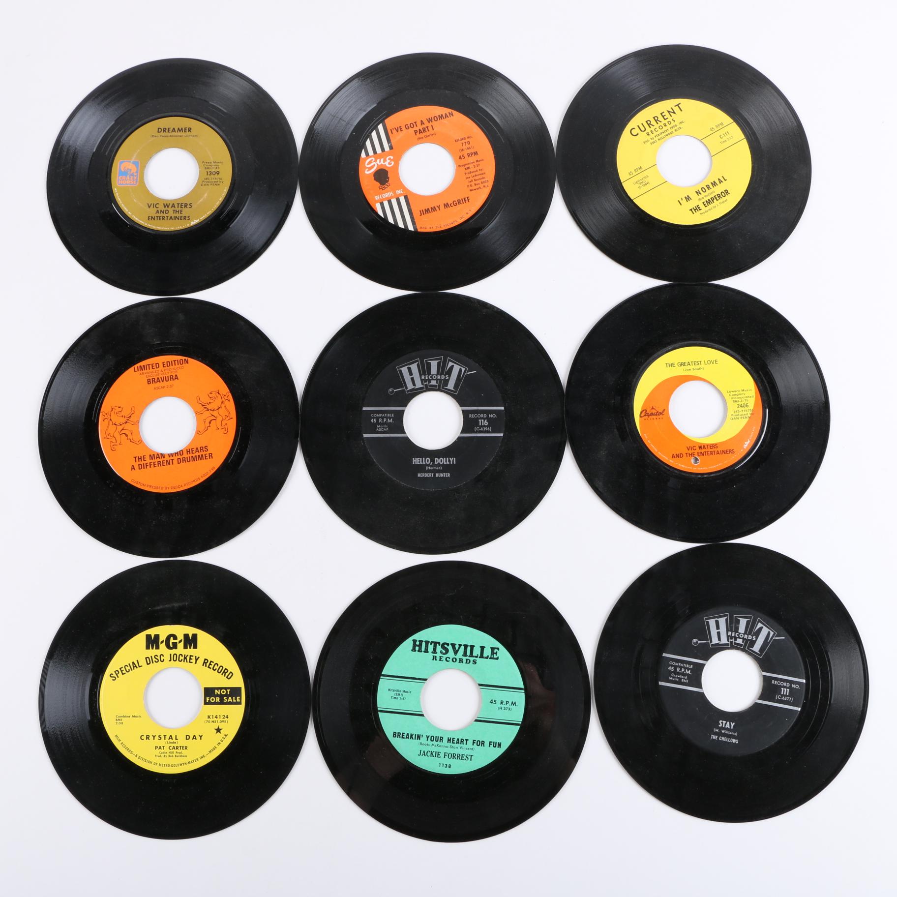 Rare/Collectible Jazz, Rock and Pop Singles With Plush Furry Case