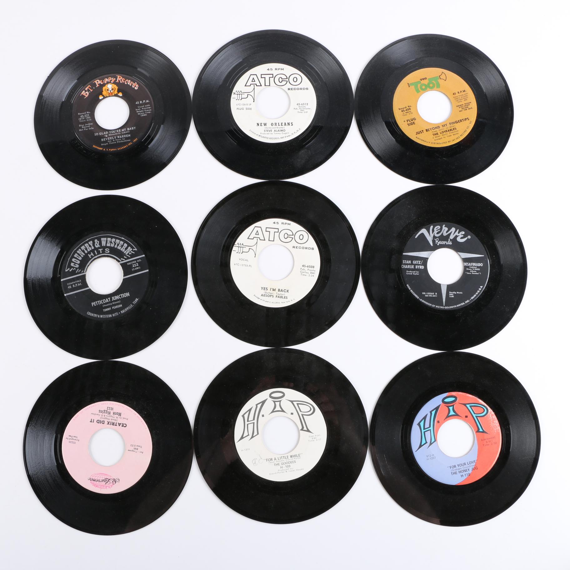 Rare/Collectible Jazz, Rock and Pop Singles With Plush Furry Case