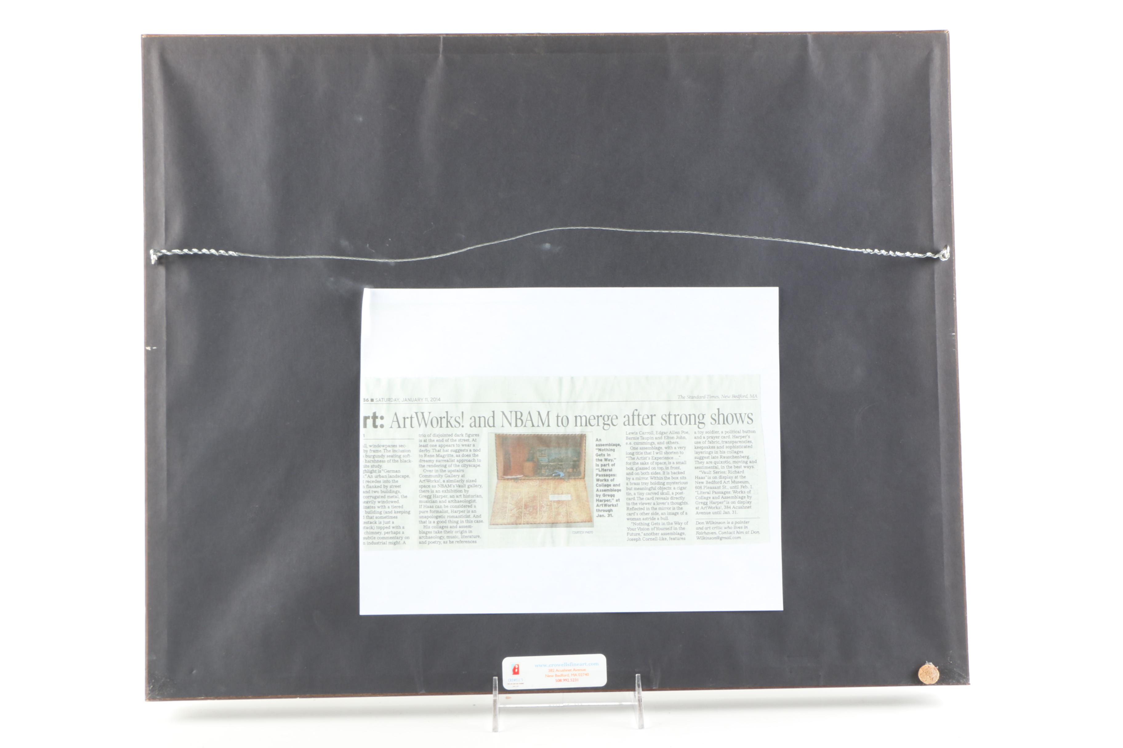 Gregg Harper Photo-Acetate Collage "When More Than Was Lost has been Found"