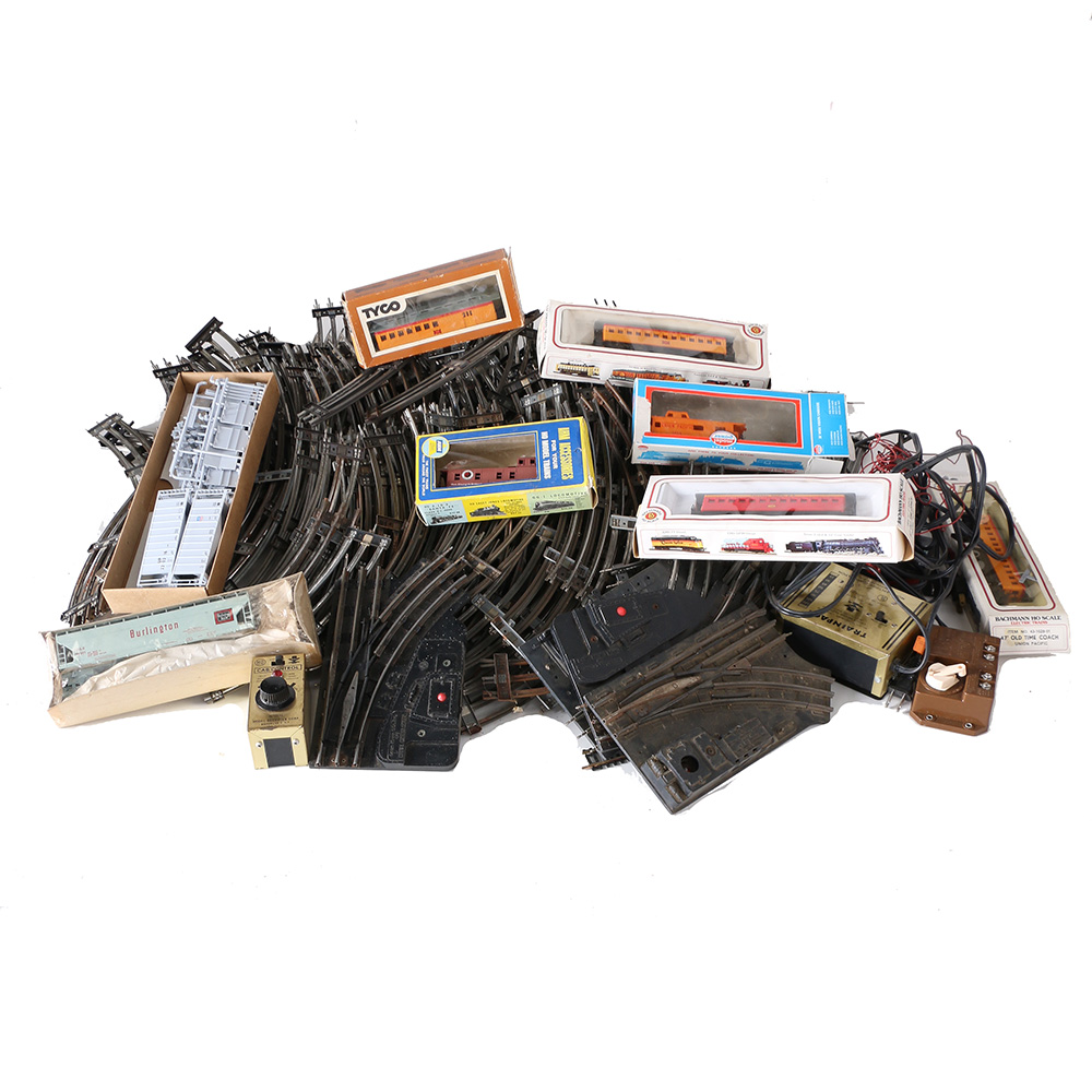 Vintage Train Cars, Tracks and Accessories