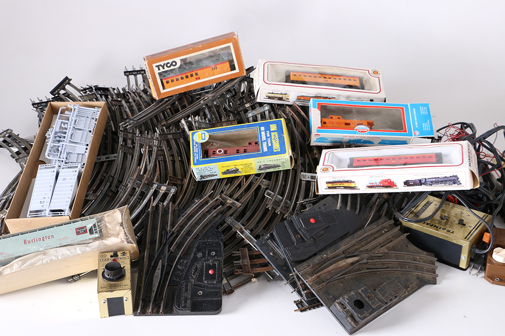 Vintage Train Cars, Tracks and Accessories