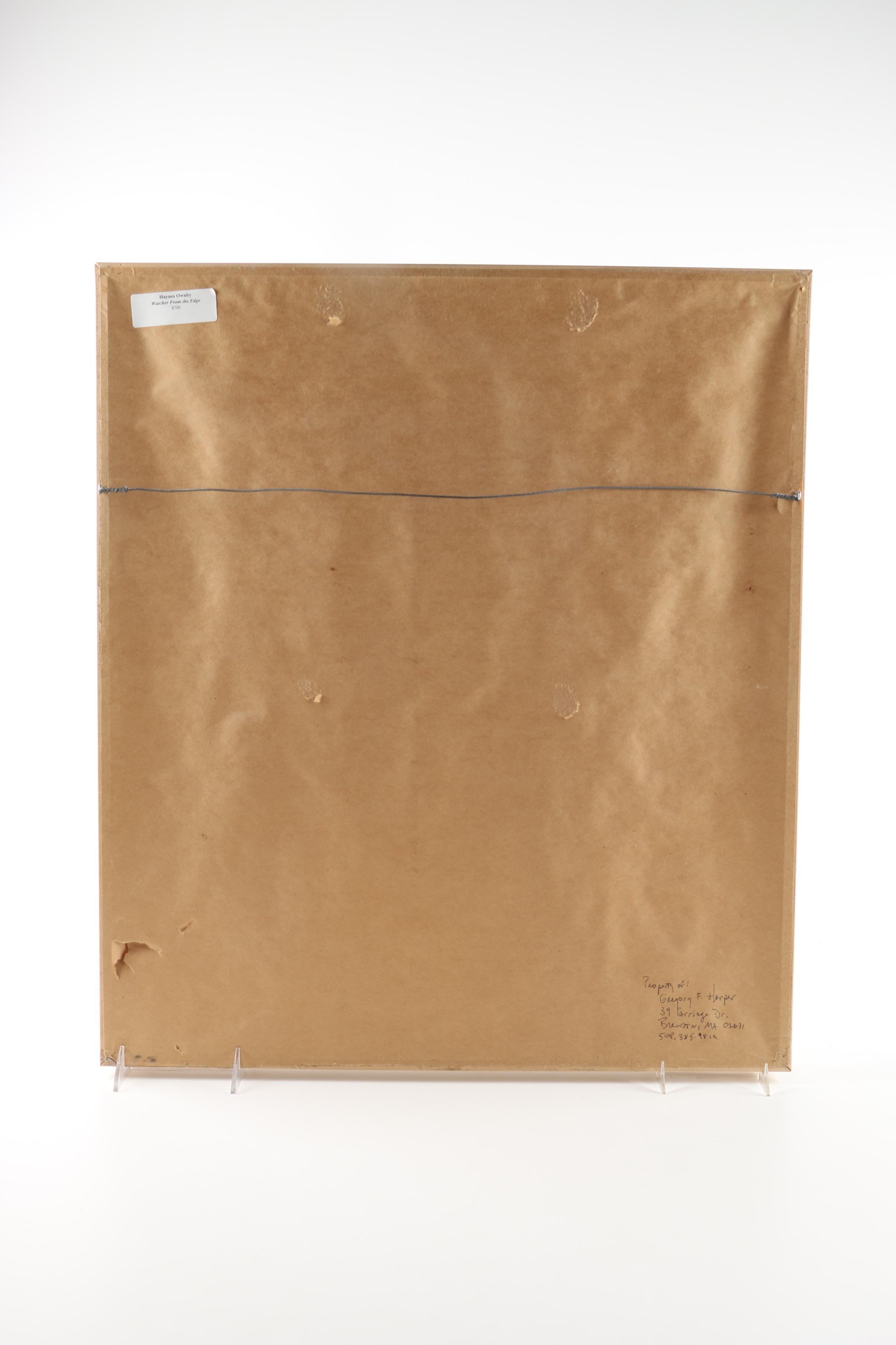 Haynes Ownby Ink on Paper Drawing "Watcher from the Edge"