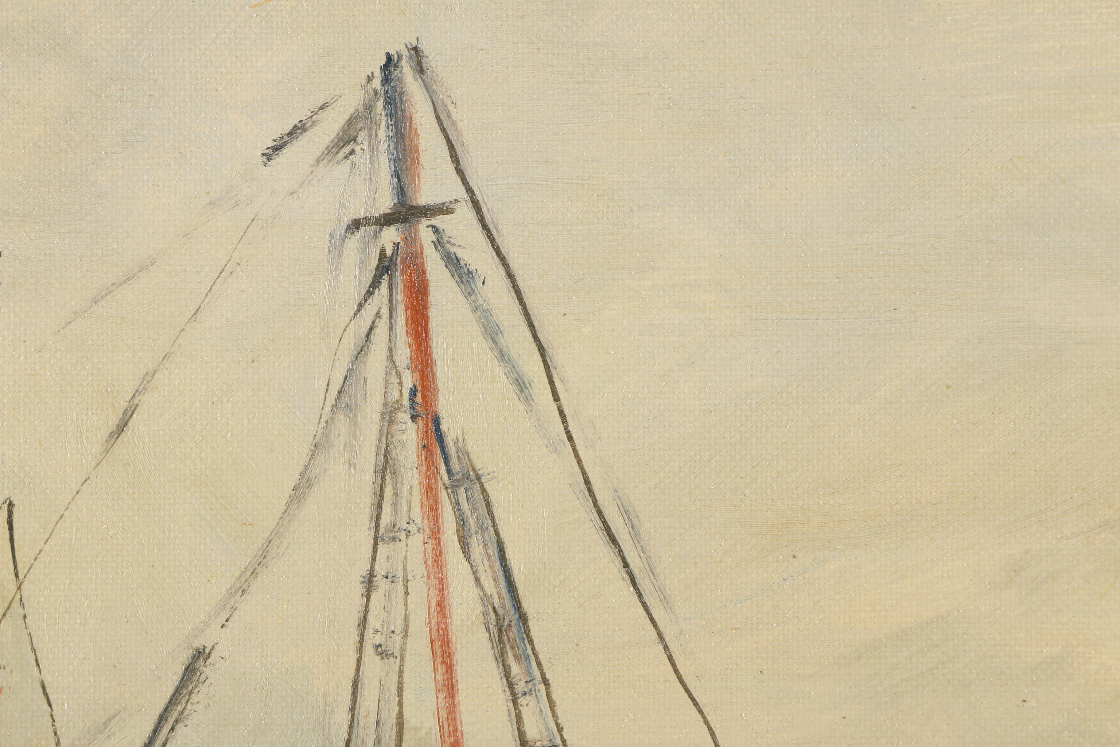 Pasquale D'Orsi Oil Painting on Canvas Board of a Waterfront