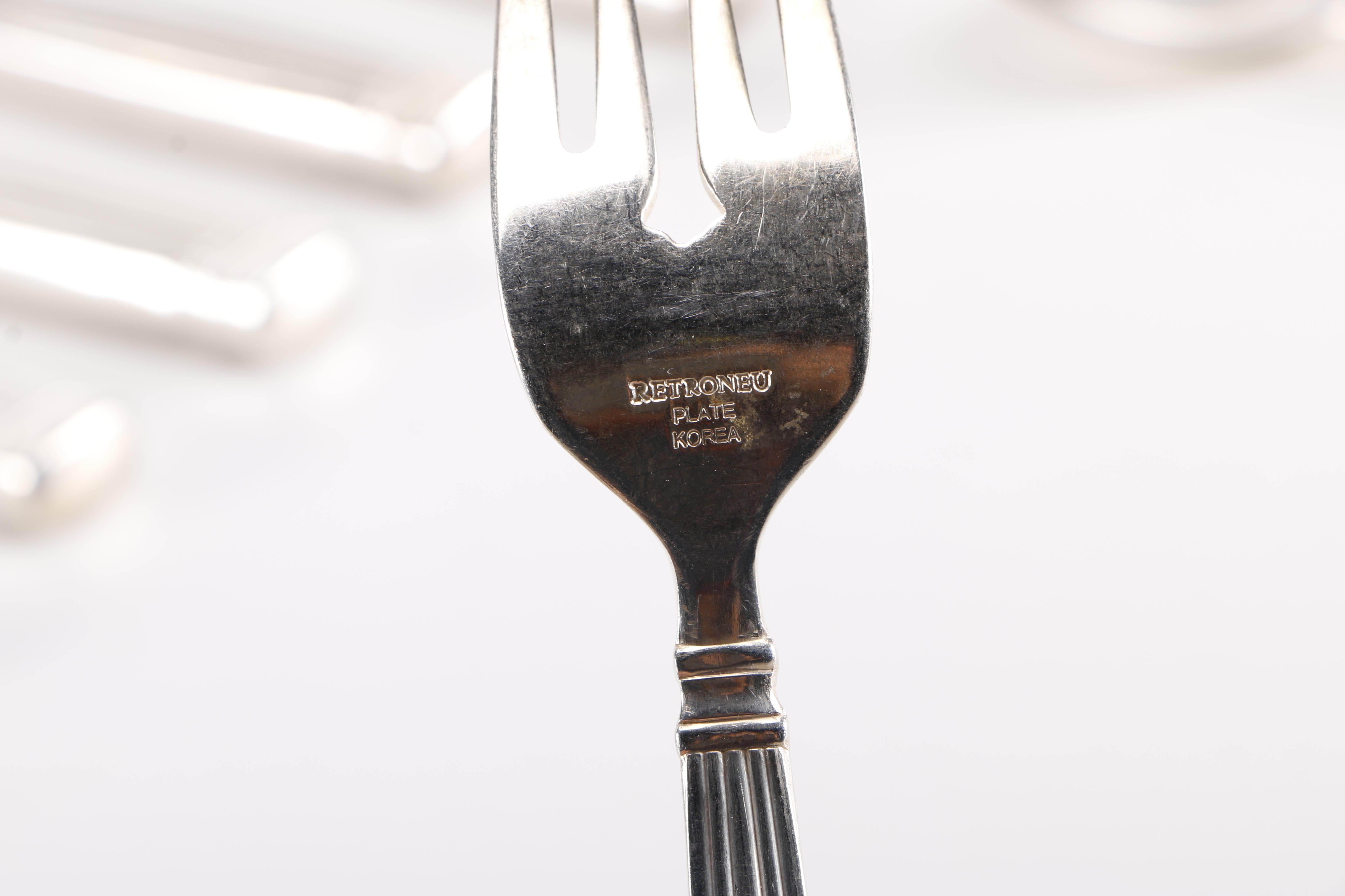 Retroneu "Meridian" Silver Plate Flatware