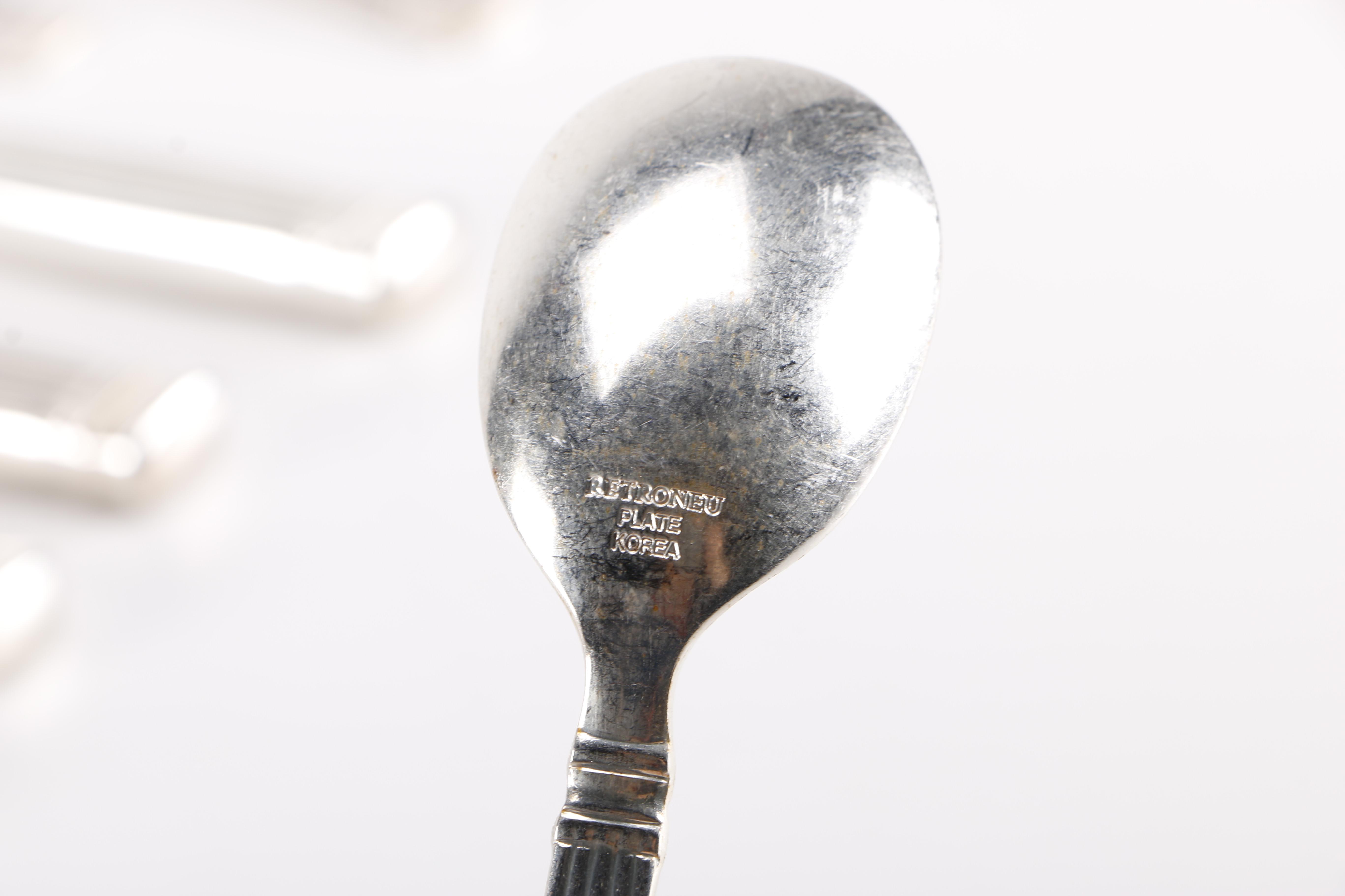 Retroneu "Meridian" Silver Plate Flatware