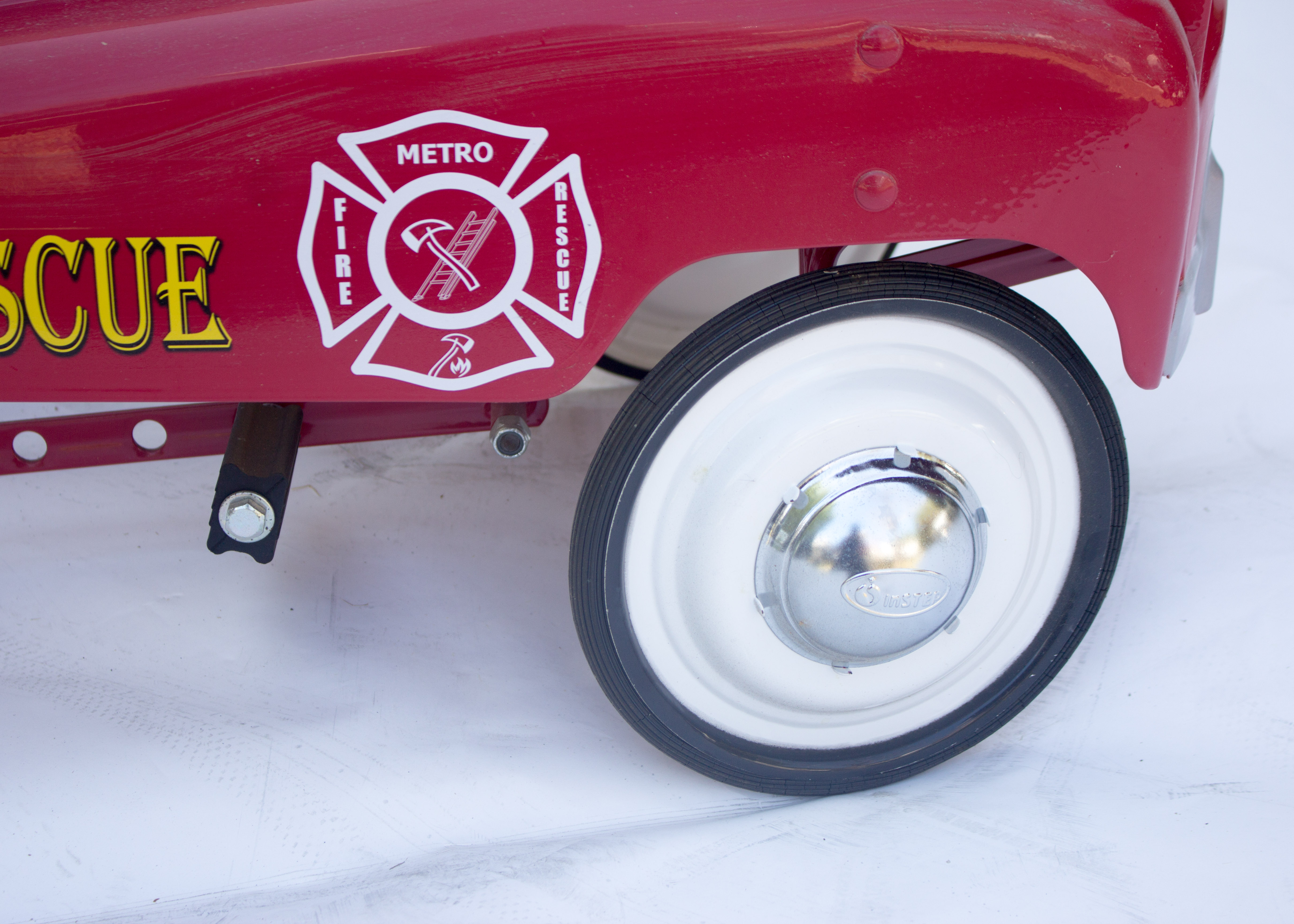 Vintage  Reproduction Children's Fire Engine Pedal Car