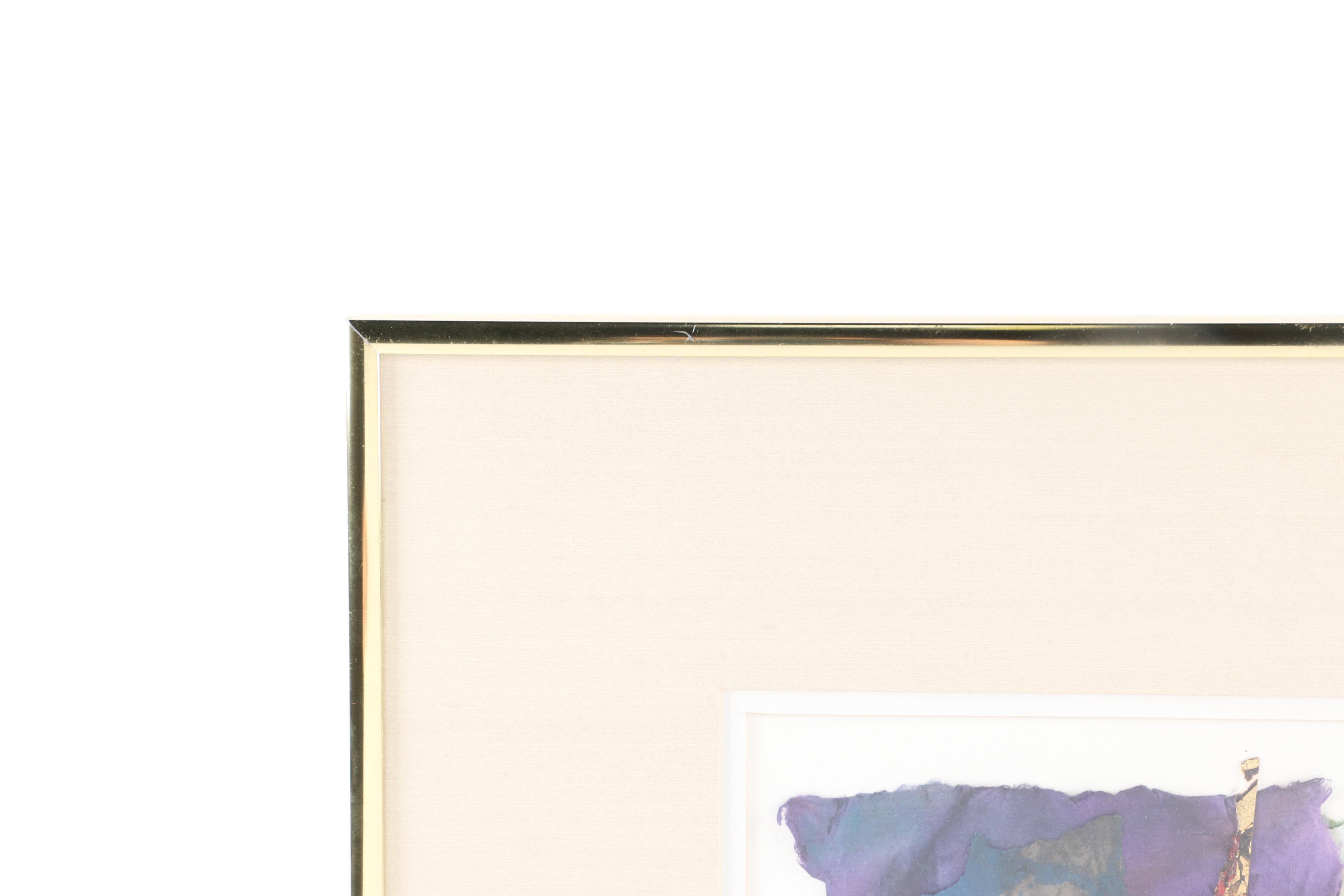 Romanos Rizk Mixed Media Collage "One With the Tao #739"