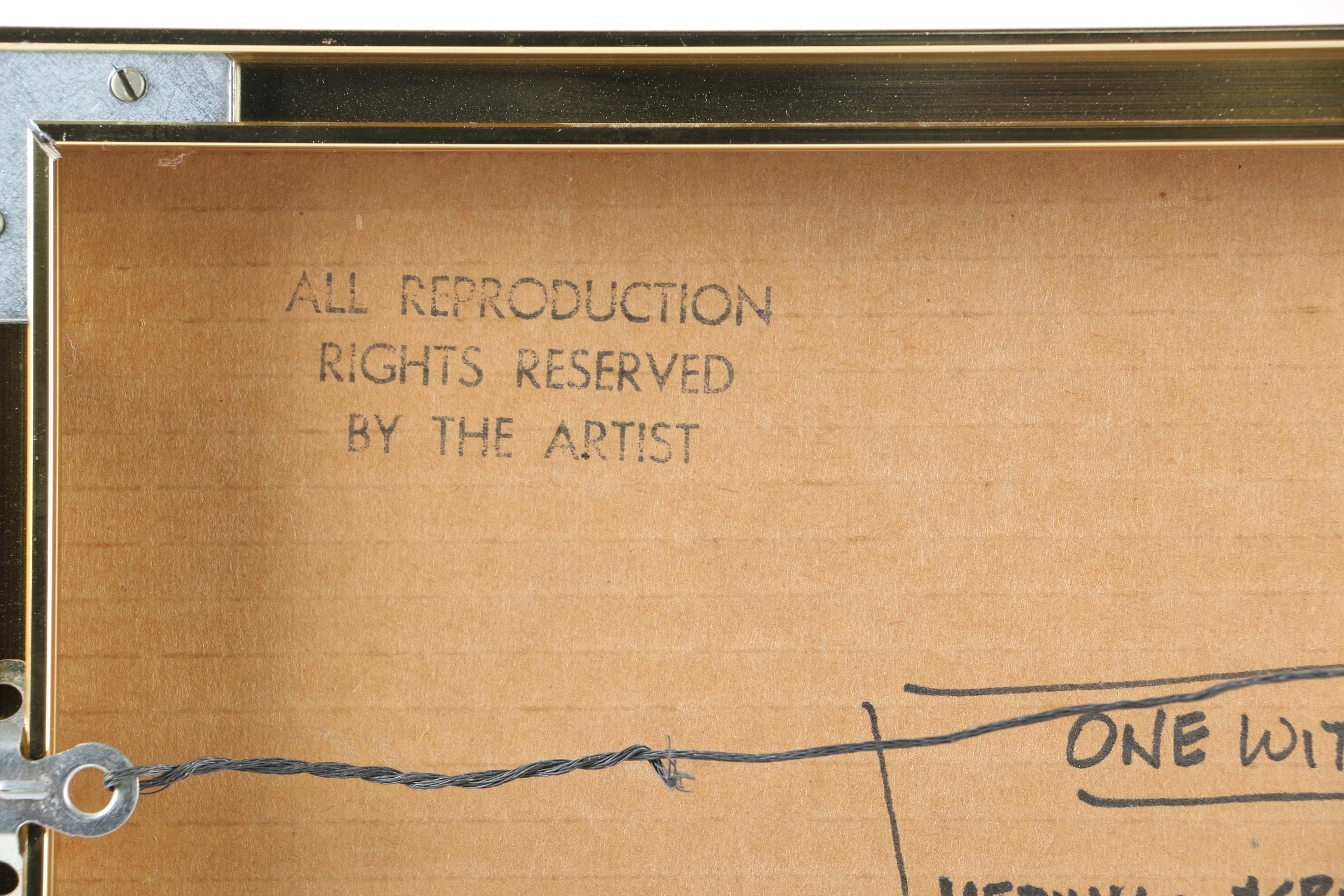 Romanos Rizk Mixed Media Collage "One With the Tao #739"