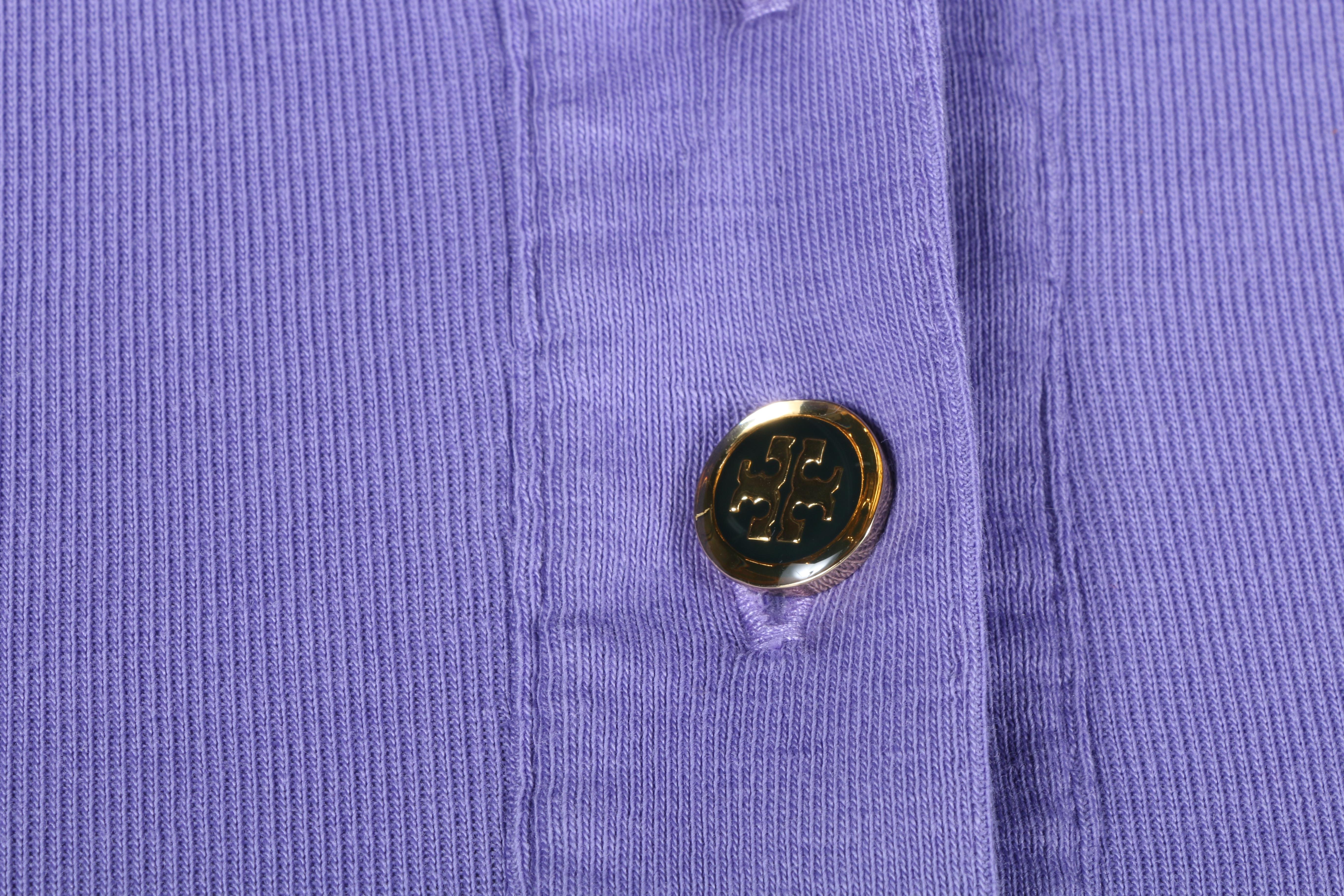 Tory Burch Cotton Polo and Leather Pants