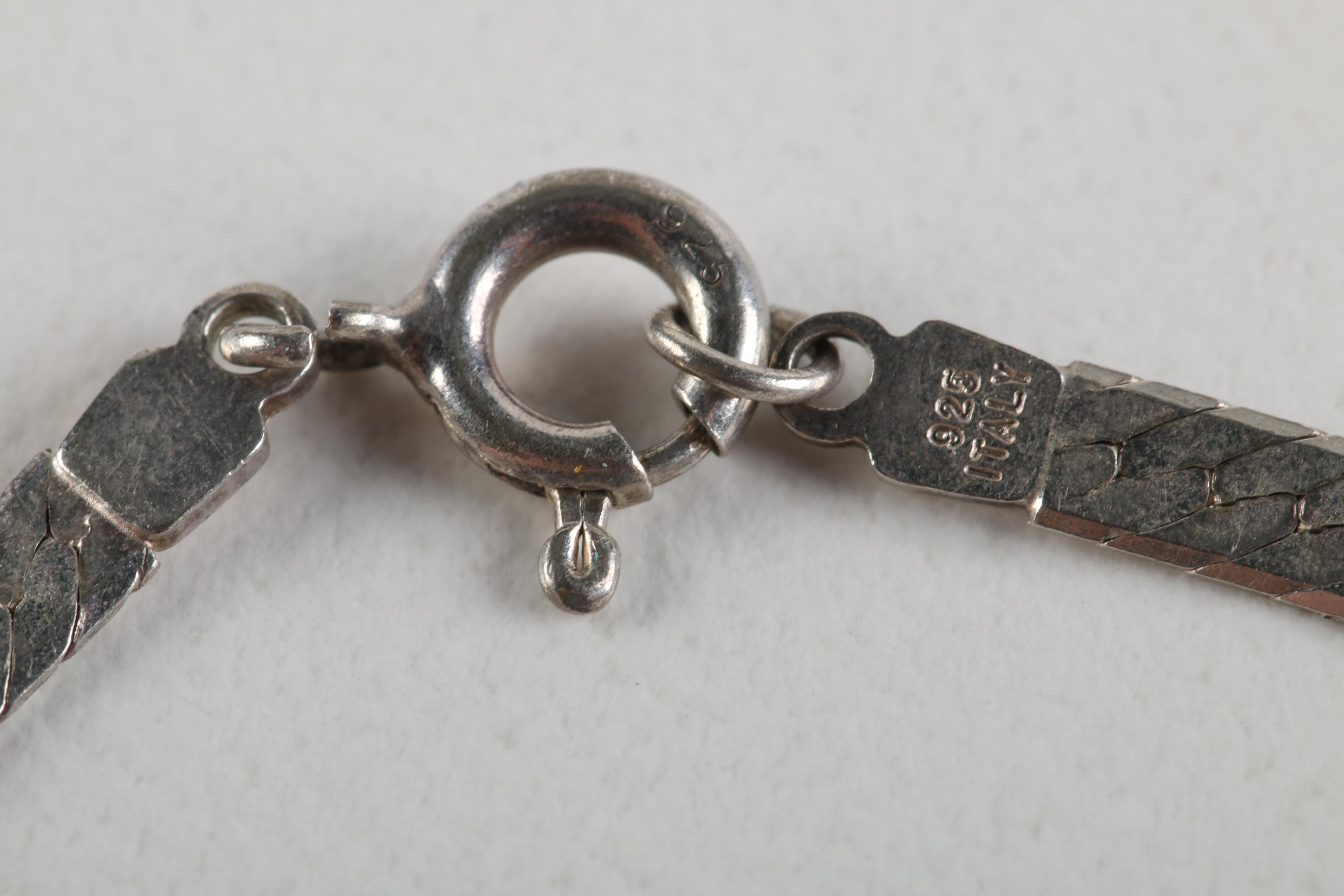 Sterling Silver Bracelets Including Dyed Magnesite Link Bracelet