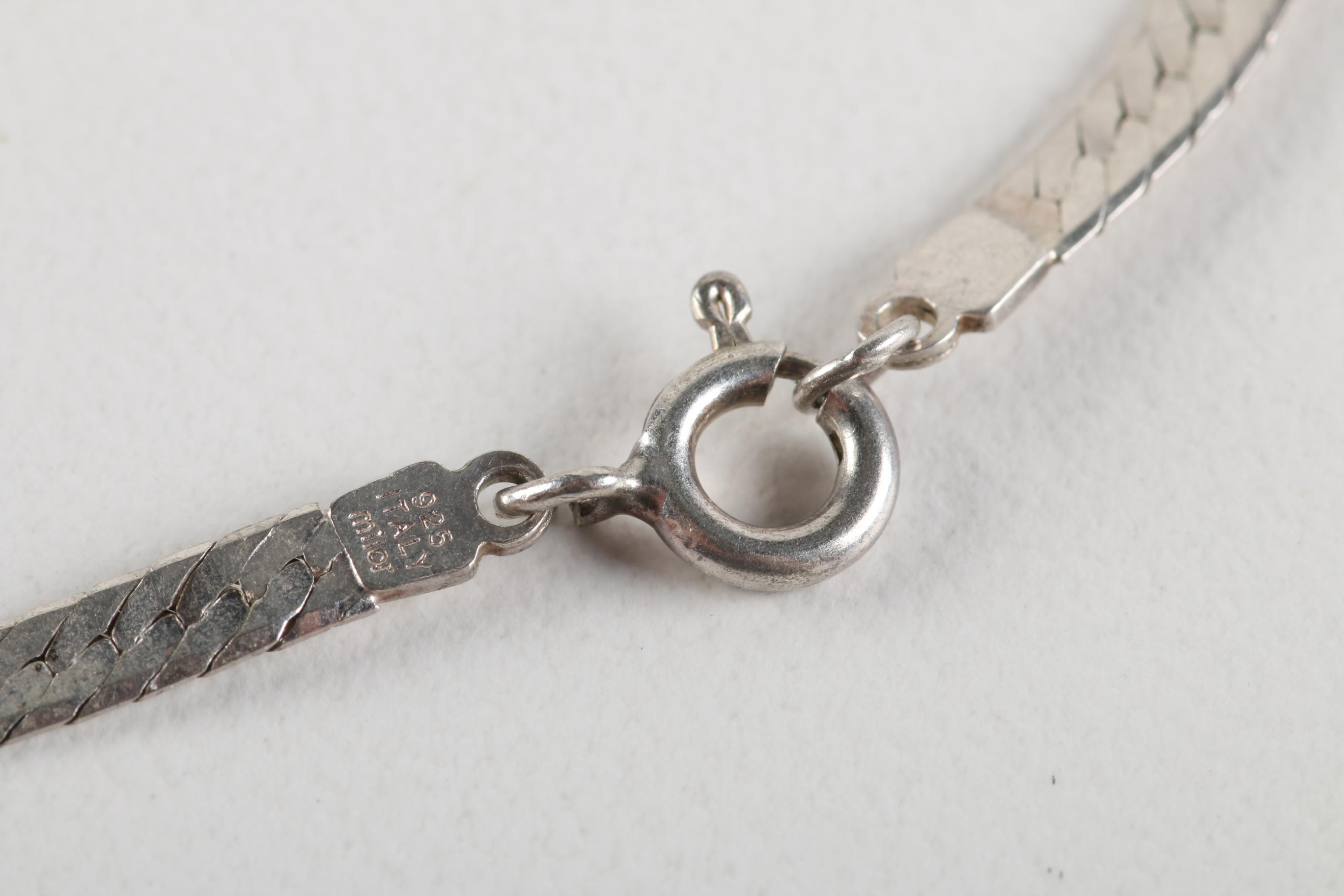 Sterling Silver Bracelets Including Dyed Magnesite Link Bracelet