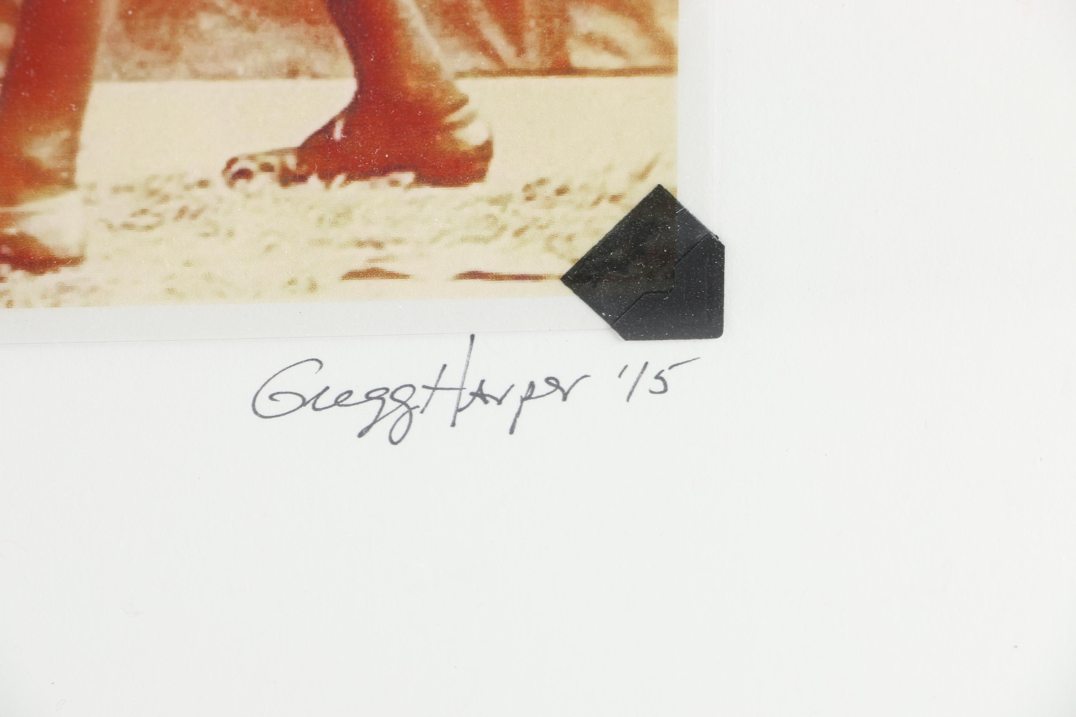 Gregg Harper Photo-Acetate Collage "The Show: Old Mythologies III (after Frederick W. Glasier)"