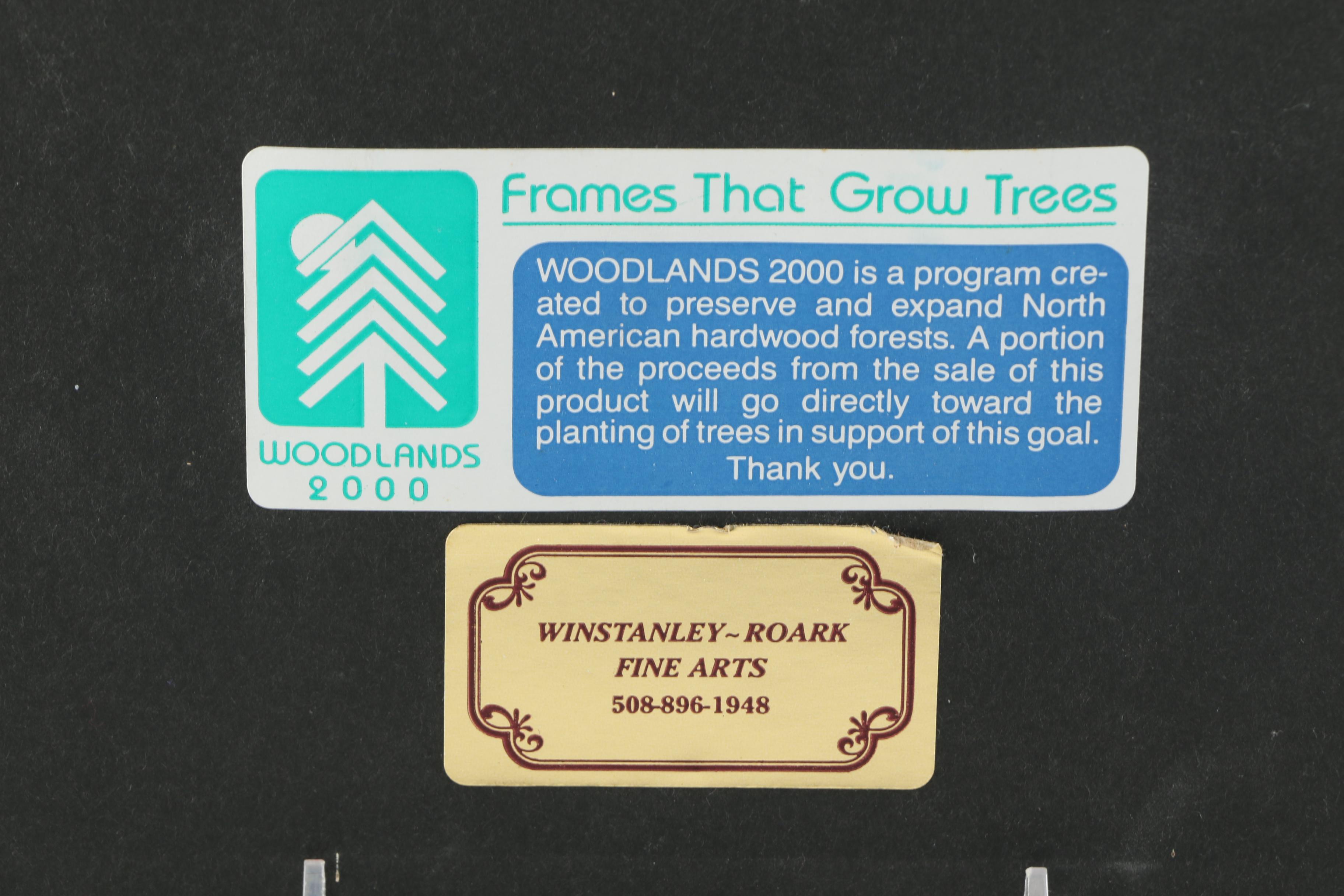 Cross Stitch of Lighthouse and "Winter" Poem