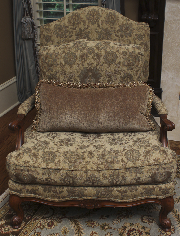 Lillian August Collection Armchair and Ottoman