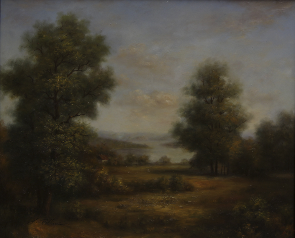 Signed Acrylic Painting by L. Pollini