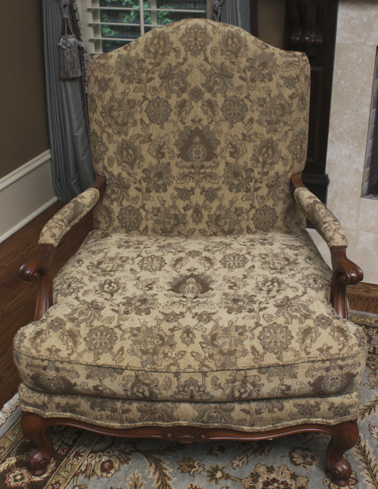 Lillian August Collection Armchair and Ottoman