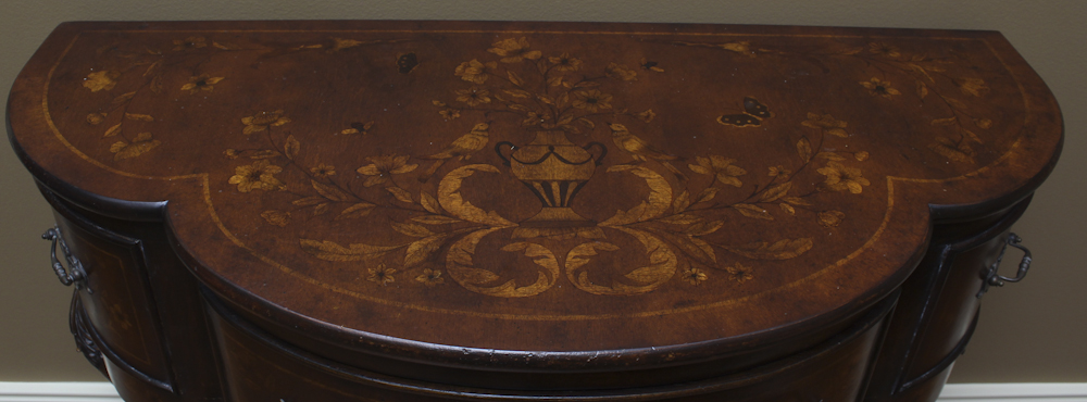 "European Crossroads" Demilune Console Table by John-Richard