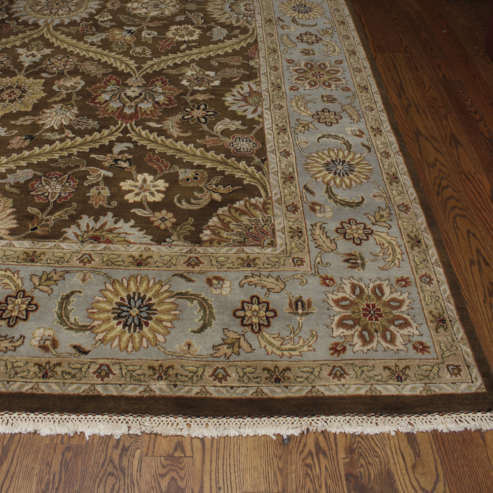 Ornate Hand-Knotted Area Rug