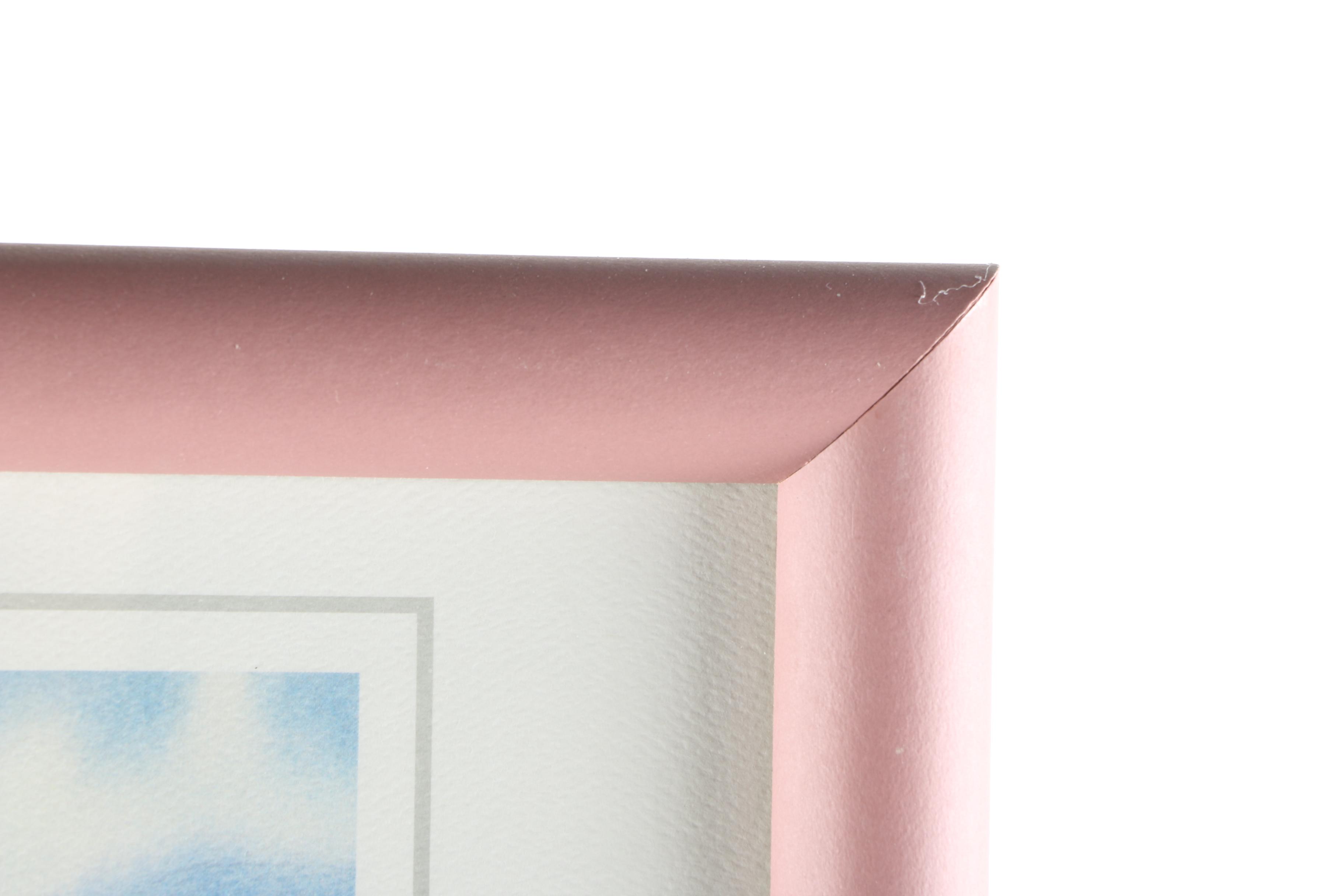 Signed Ellie Marshall Offset Lithograph "Wine Country"