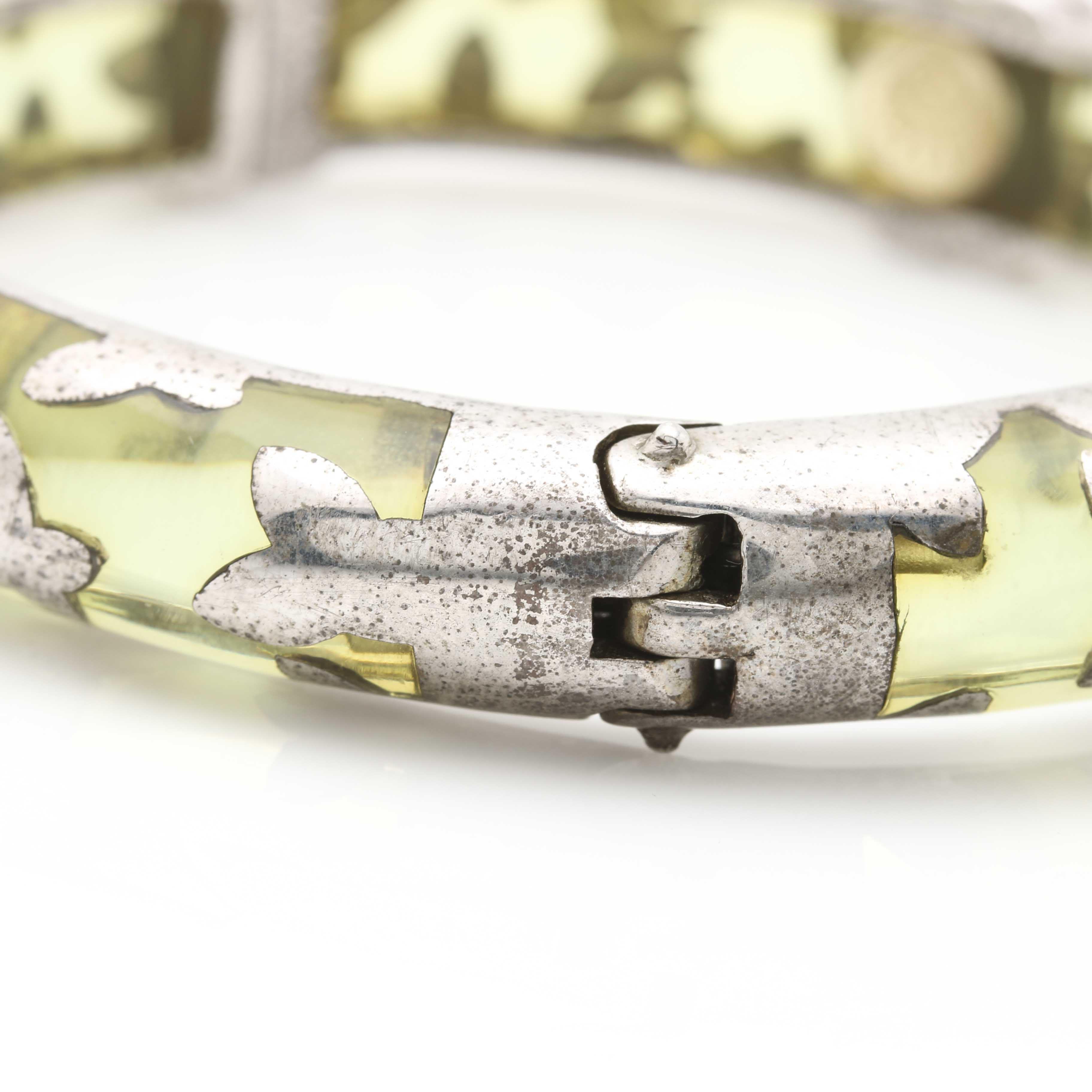 Sterling Silver Green Turquoise, Salmon Jasper, and Glass Jewelry