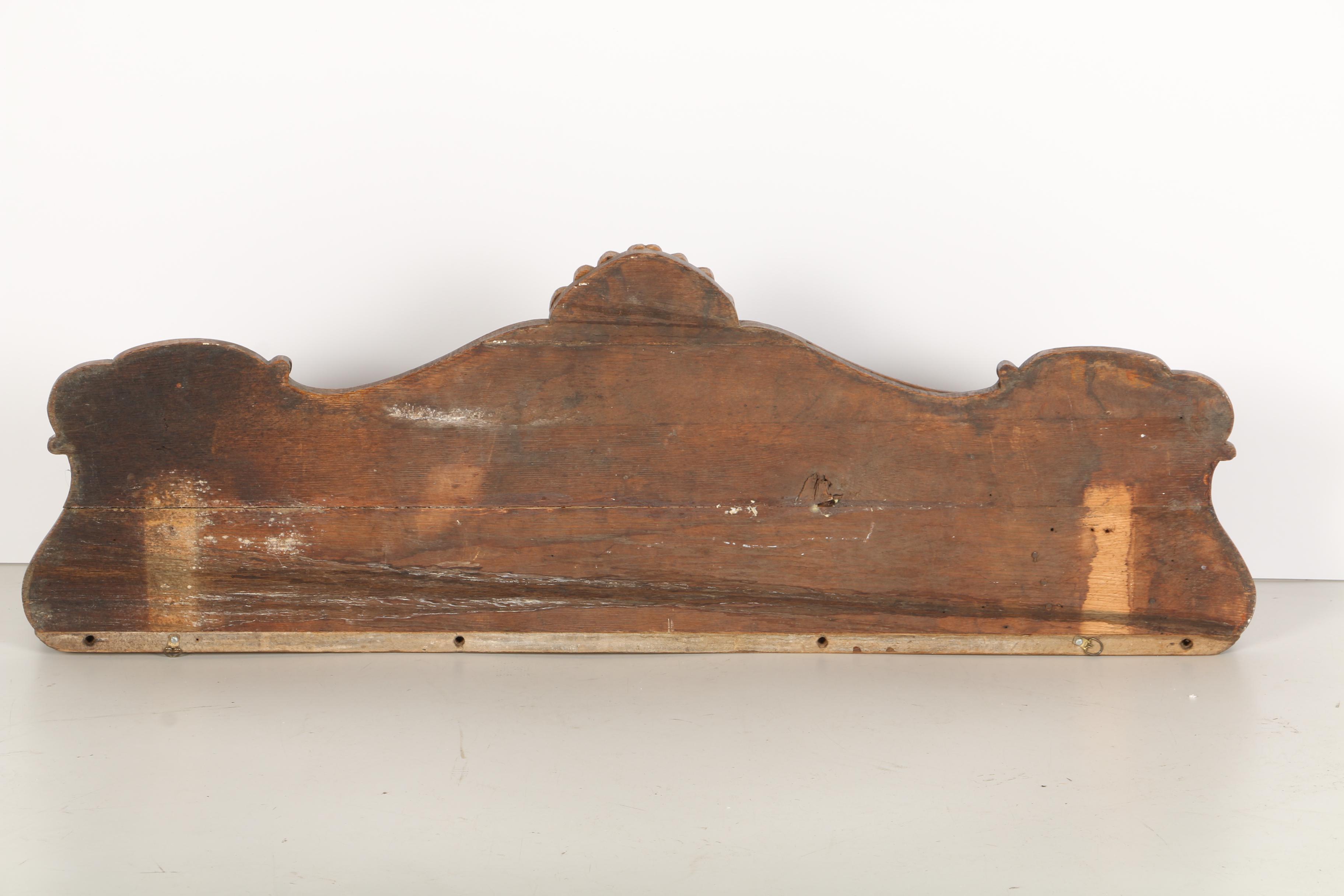 Antique Oak Wall Shelf