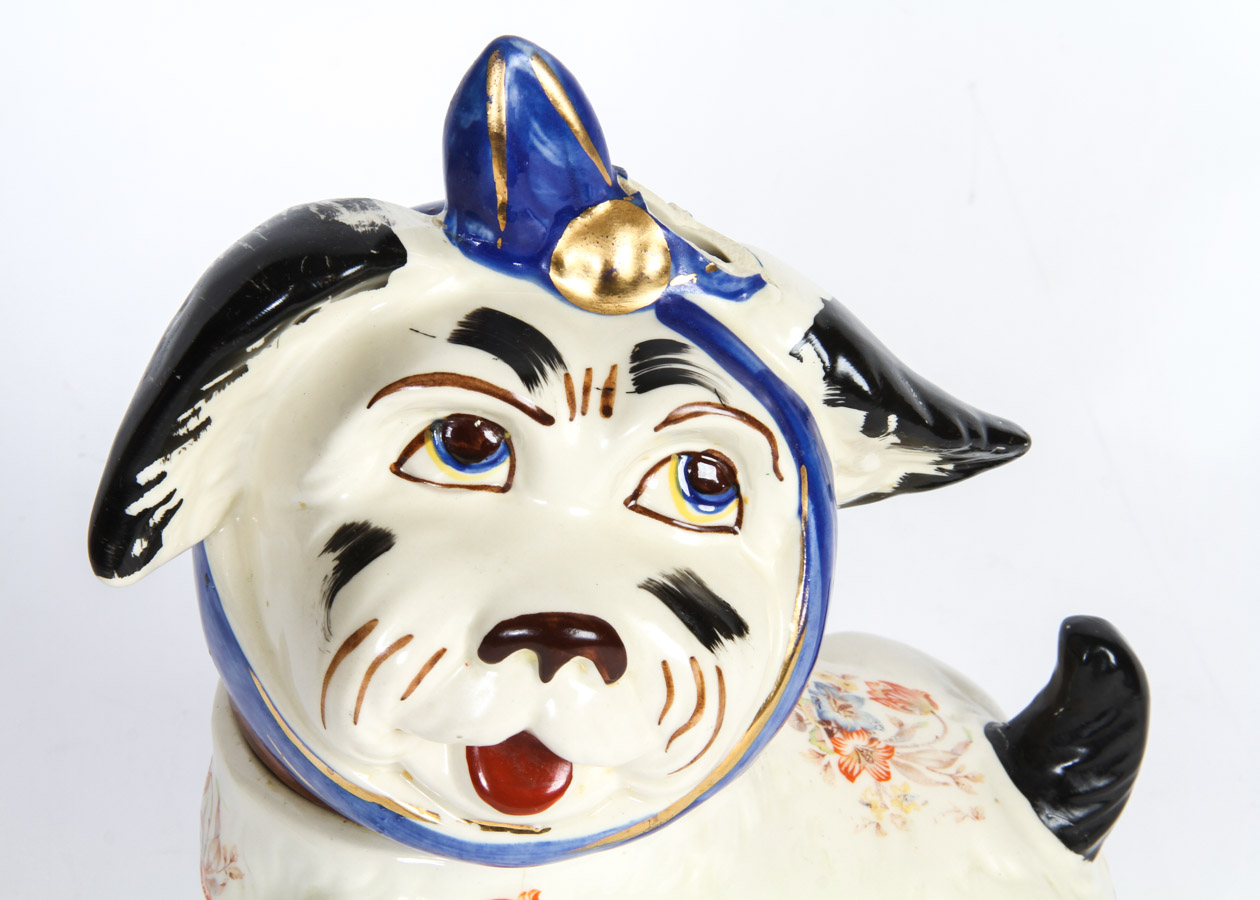 1940s Shawnee Pottery "Muggsy" Ceramic Cookie Jar