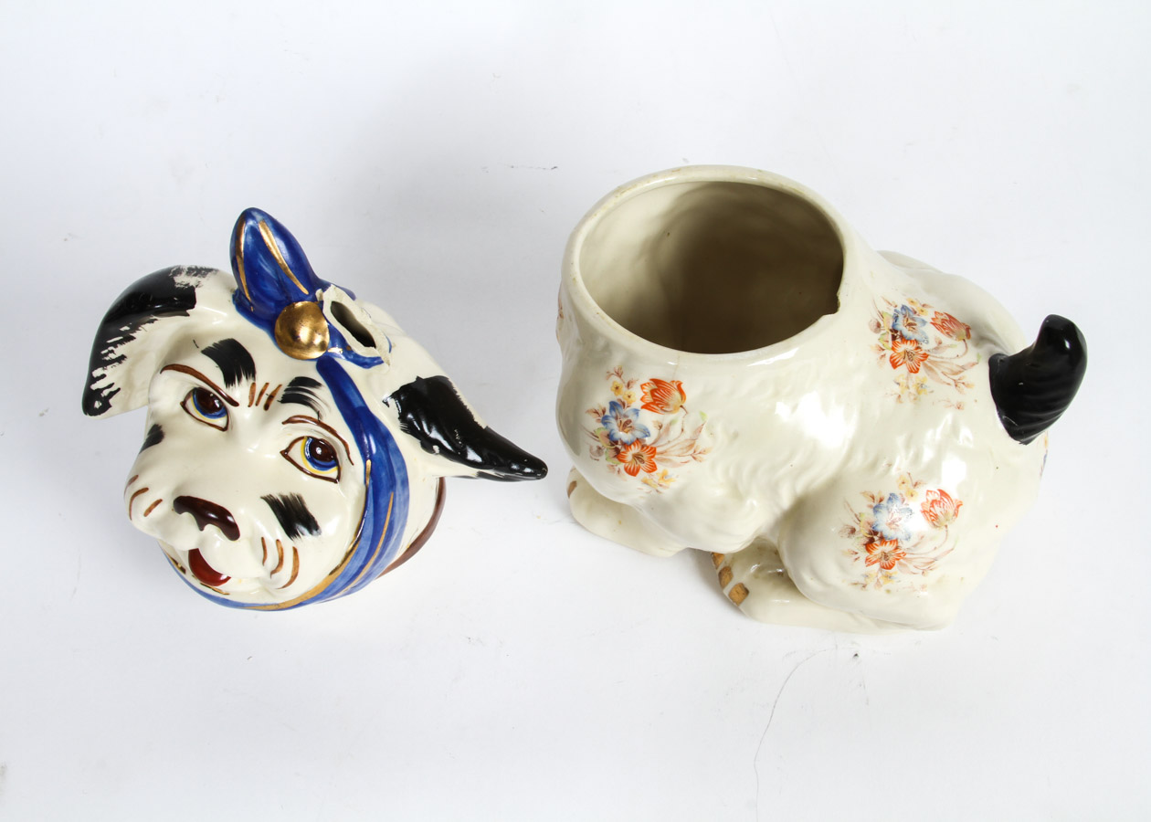 1940s Shawnee Pottery "Muggsy" Ceramic Cookie Jar