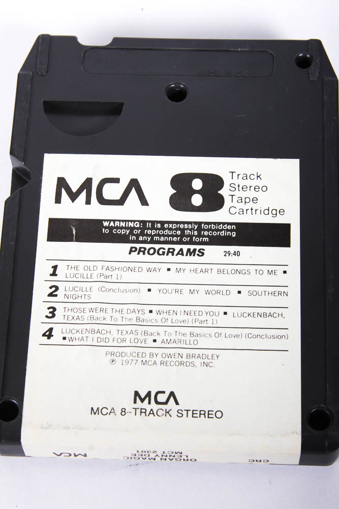 Carpenters and Other Vintage 8-Track Tapes