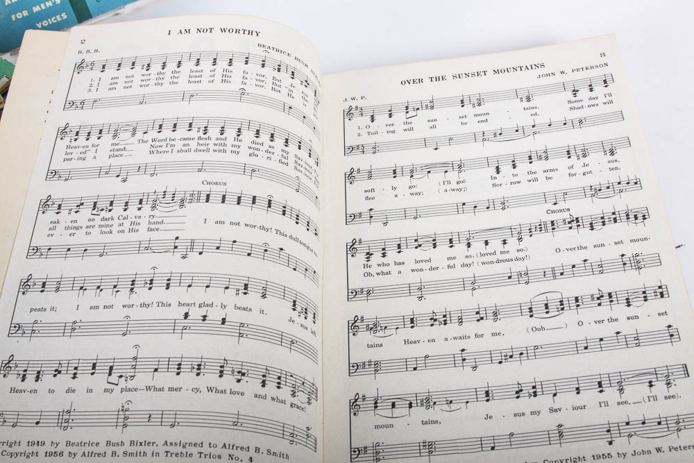 Vintage Gospel Vocal Songbooks