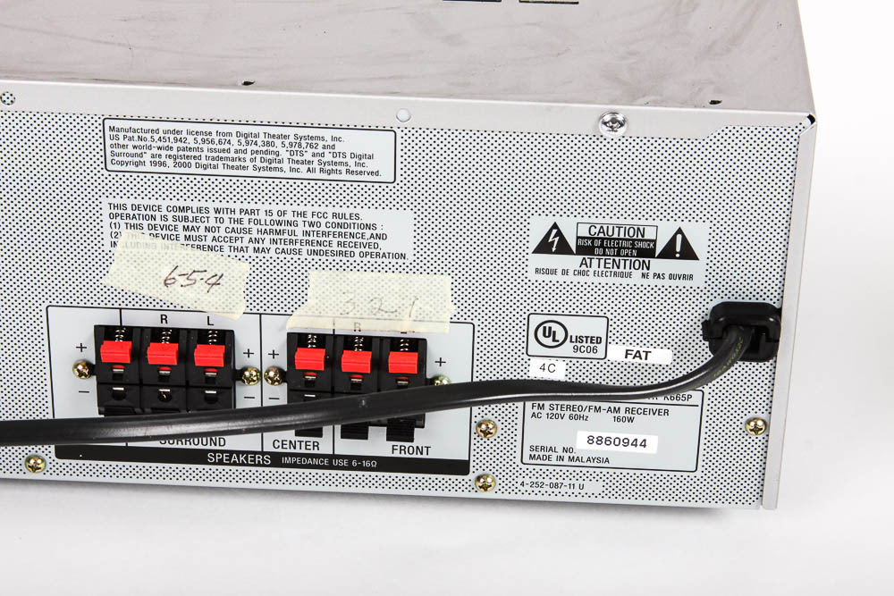 Sony Digital Audio Control Center, Speakers and Subwoofer