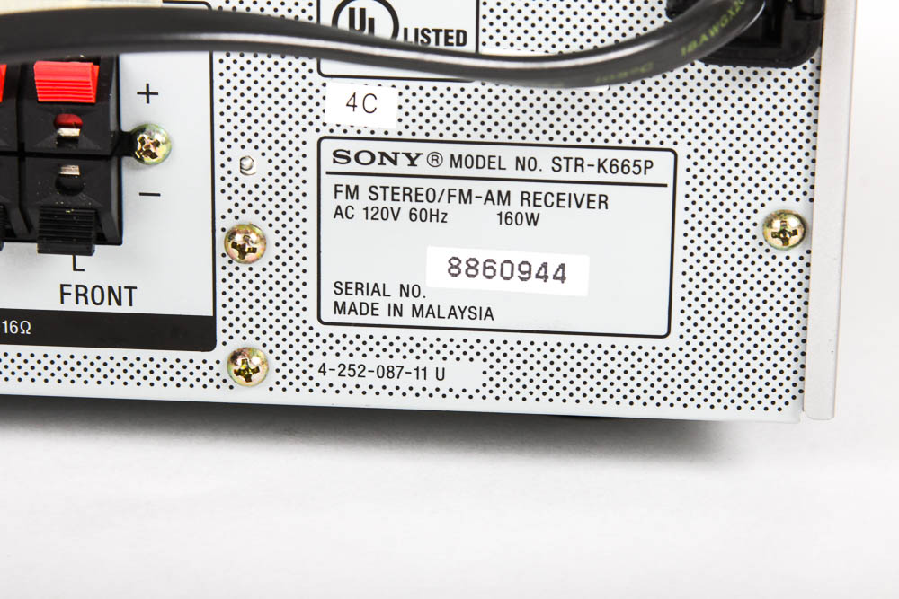 Sony Digital Audio Control Center, Speakers and Subwoofer