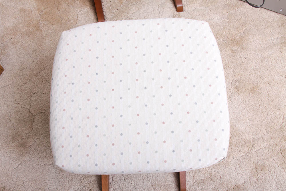 Contemporary Glider Rocker and Ottoman