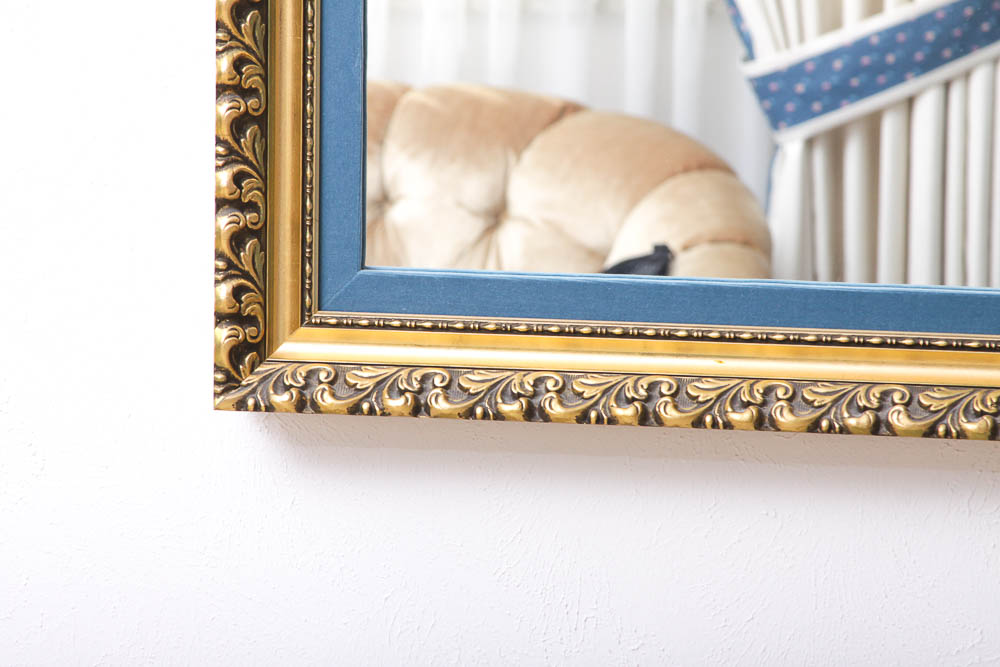 Gold Tone Wall Mirror