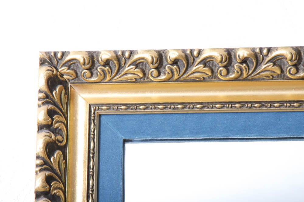 Gold Tone Wall Mirror