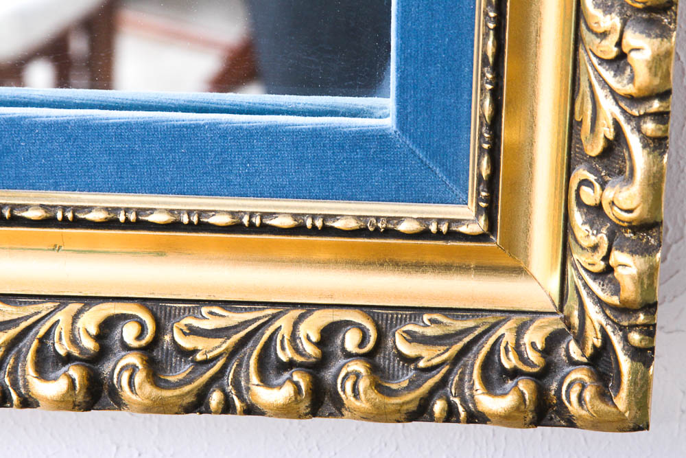 Gold Tone Wall Mirror