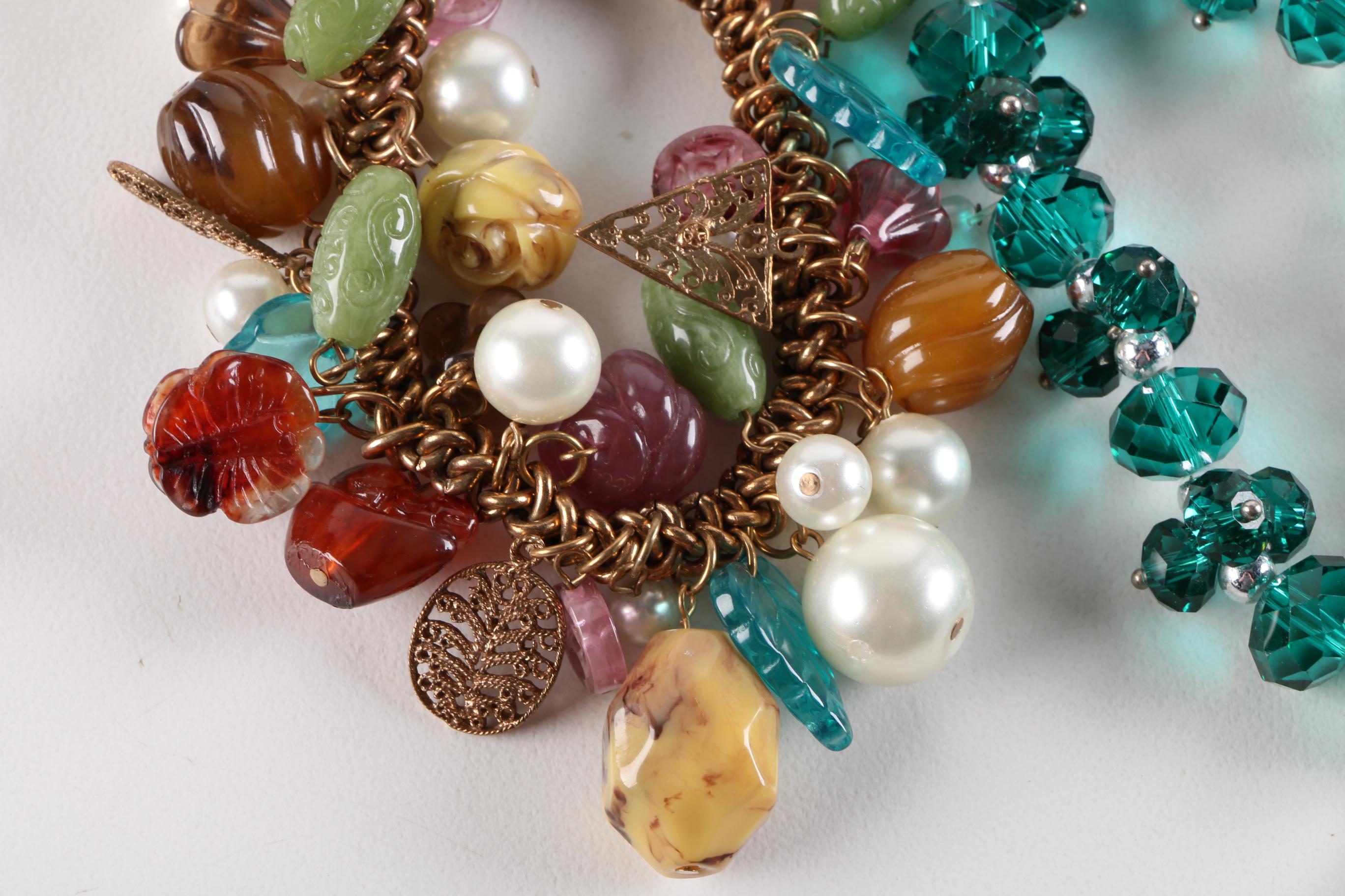 Stone and Crystal Necklaces and Bracelets