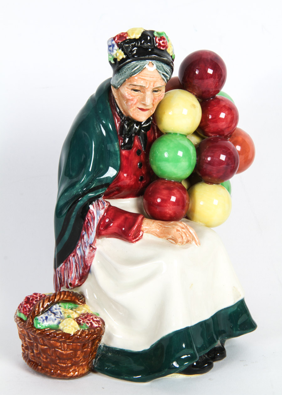 Royal Doulton "The Old Ballon Seller" and "The Balloon Man" Figurines