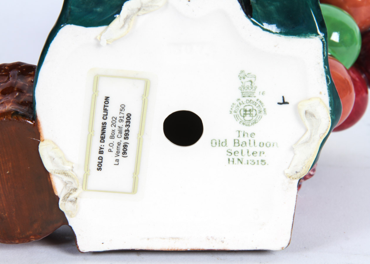 Royal Doulton "The Old Ballon Seller" and "The Balloon Man" Figurines