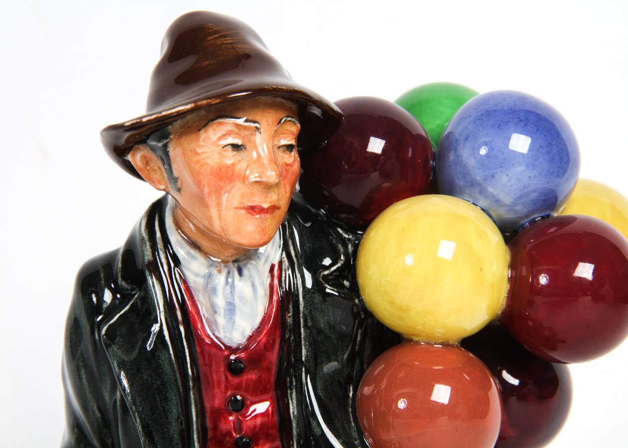 Royal Doulton "The Old Ballon Seller" and "The Balloon Man" Figurines