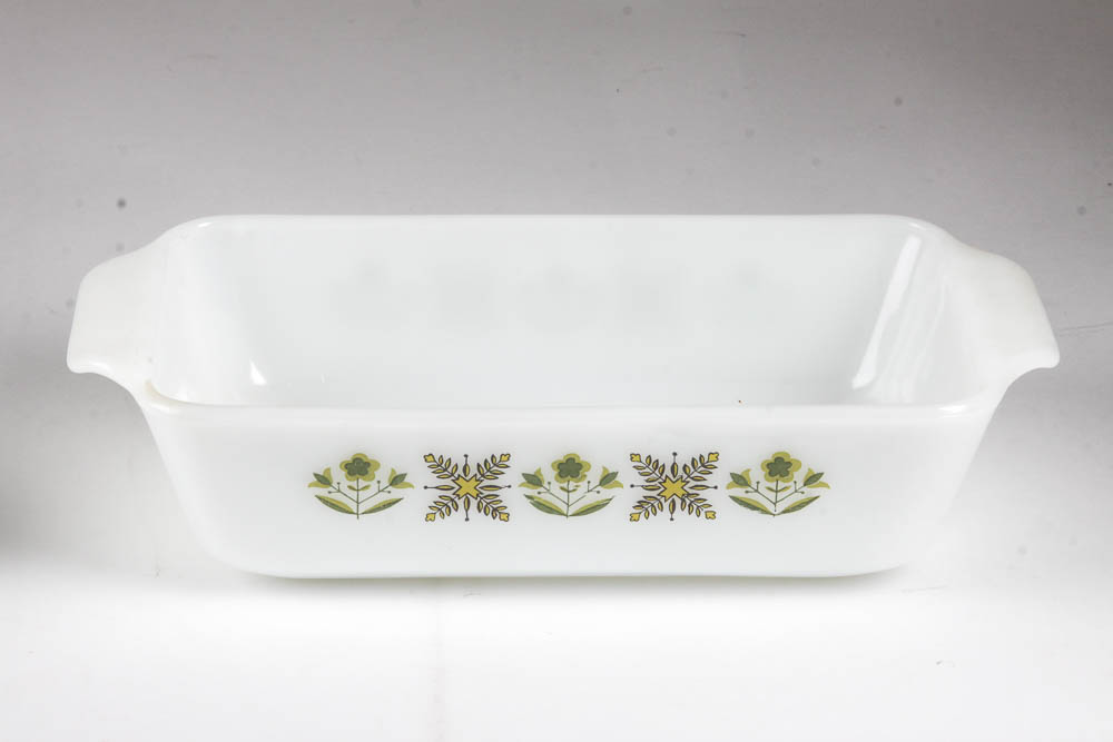 White Glass Fire-King Bakeware