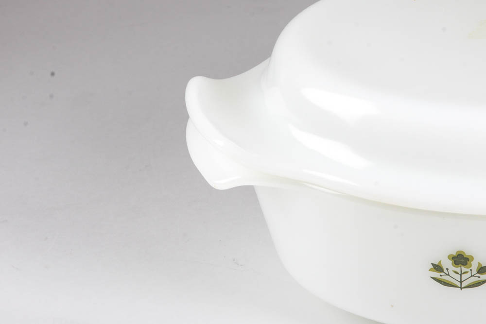 White Glass Fire-King Bakeware