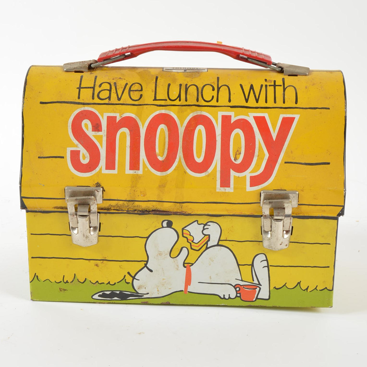 Vintage 1968 Snoopy Domed Lunch Pail