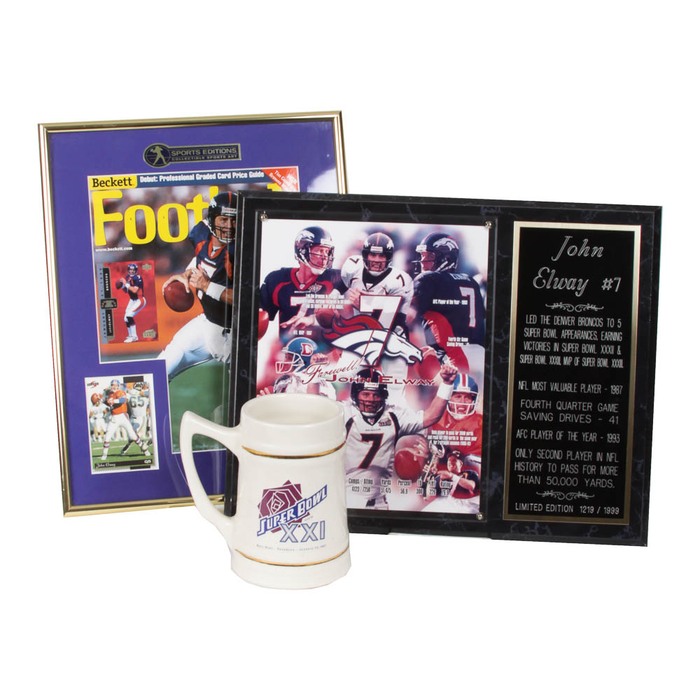 Denver Broncos Football Memorabia Collection