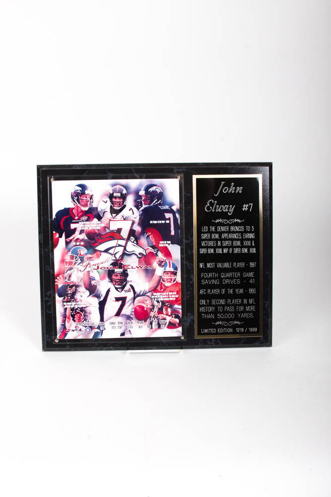 Denver Broncos Football Memorabia Collection